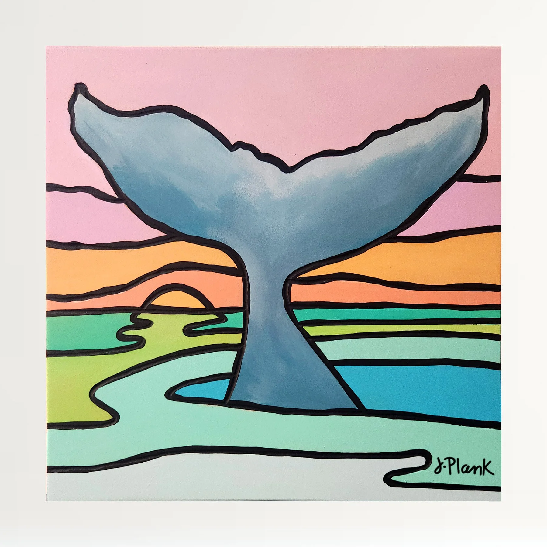 Origial Art - 12" Whale