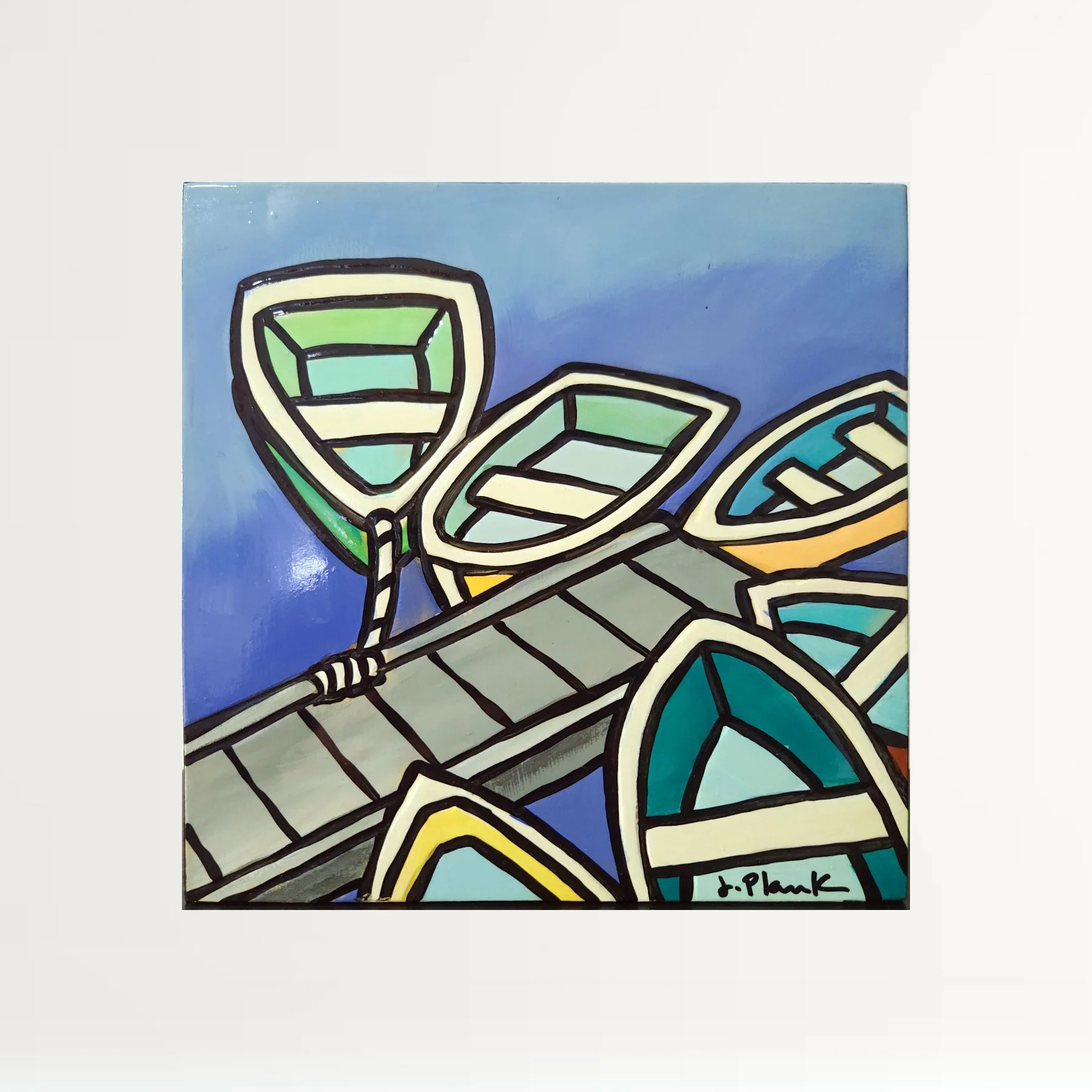 Origial Art - 8" Rowboats