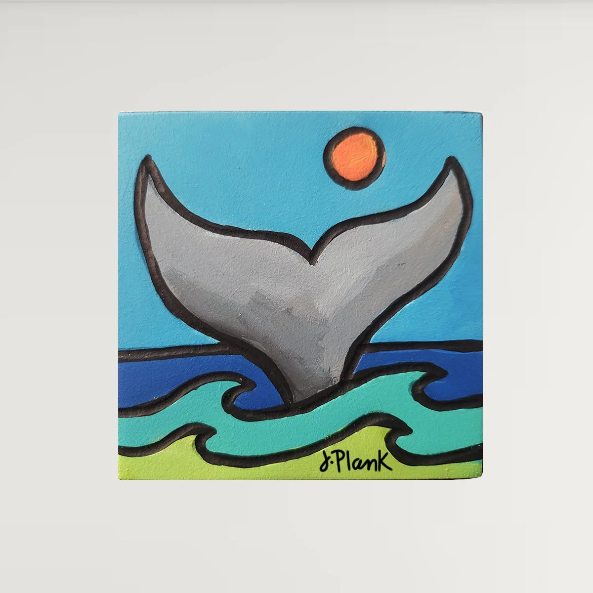 Origial Art - 4" Whale