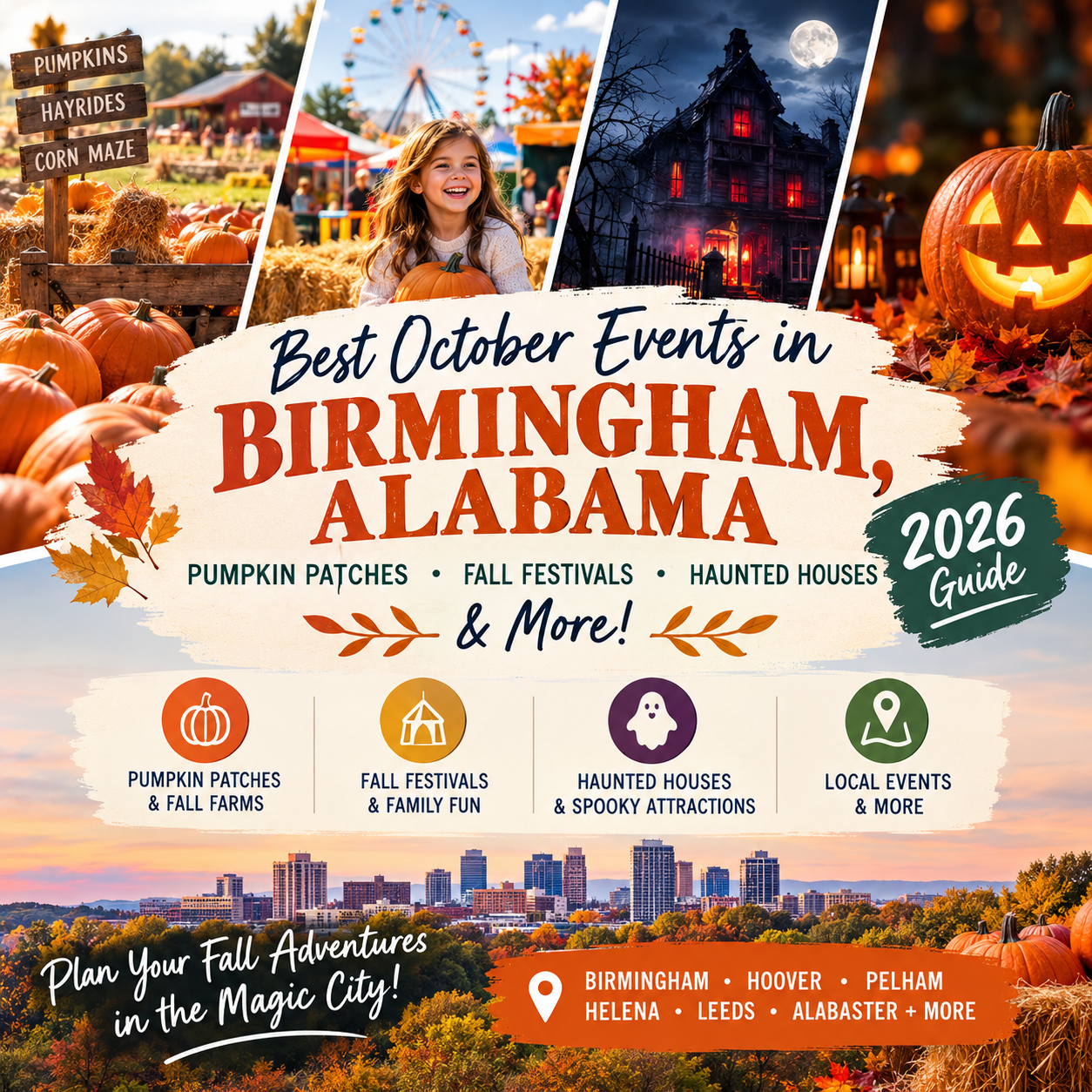 Best October Events in Birmingham, AL 2026: Pumpkin Patches, Fall Festivals  and Haunted Houses