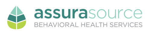 AssuraSource logo with a leaf icon and the text 'AssuraSource Behavioral Health Services'