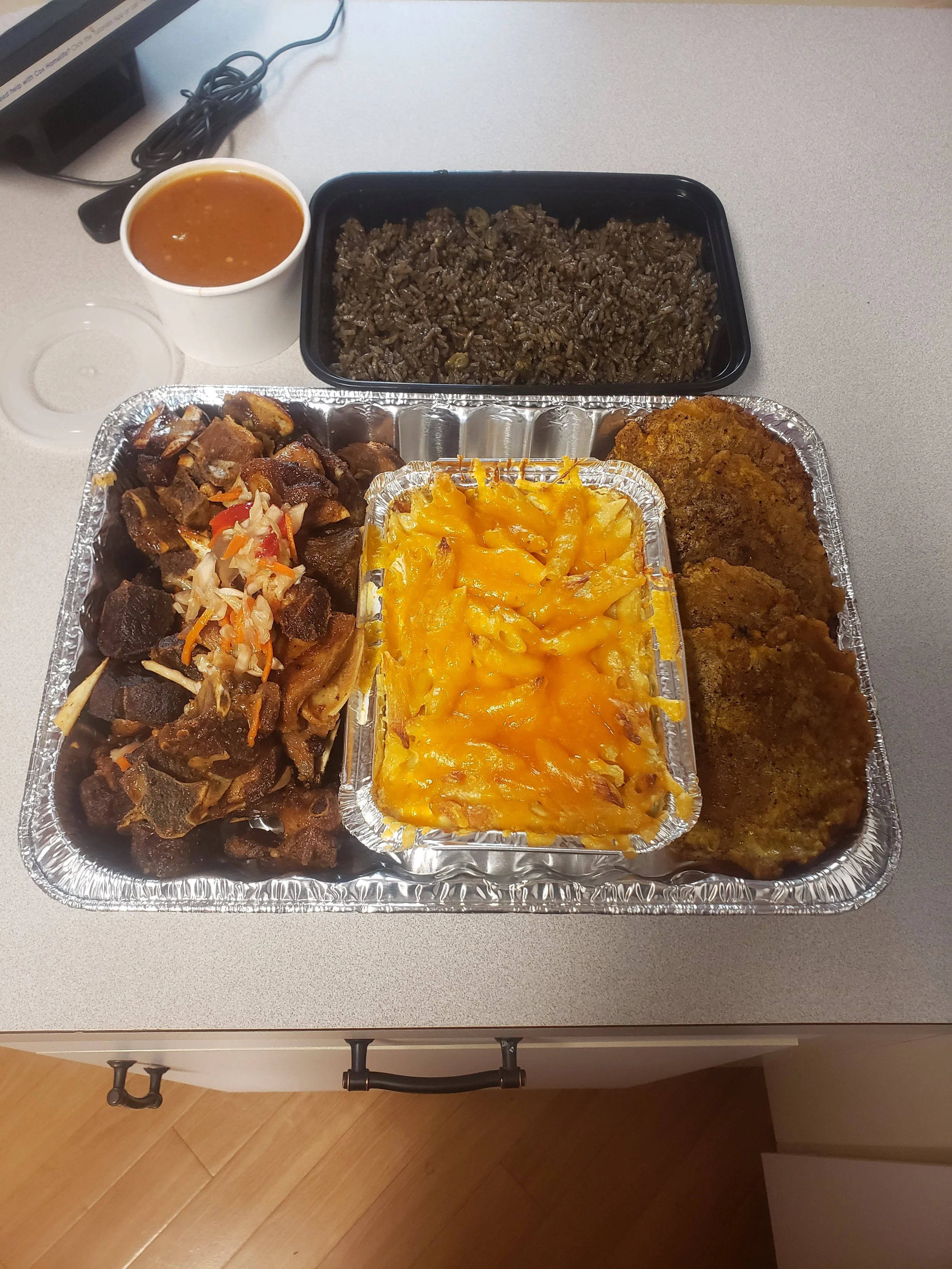 Haitian Food Bundle Plate (feeds 3 people)