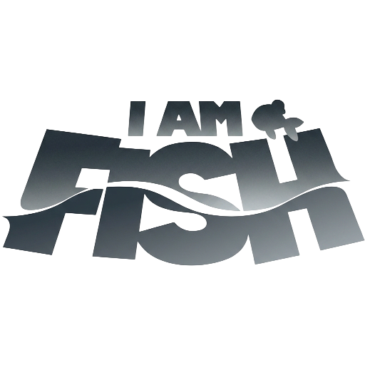 3D metallic text saying "I AM A GHOST"