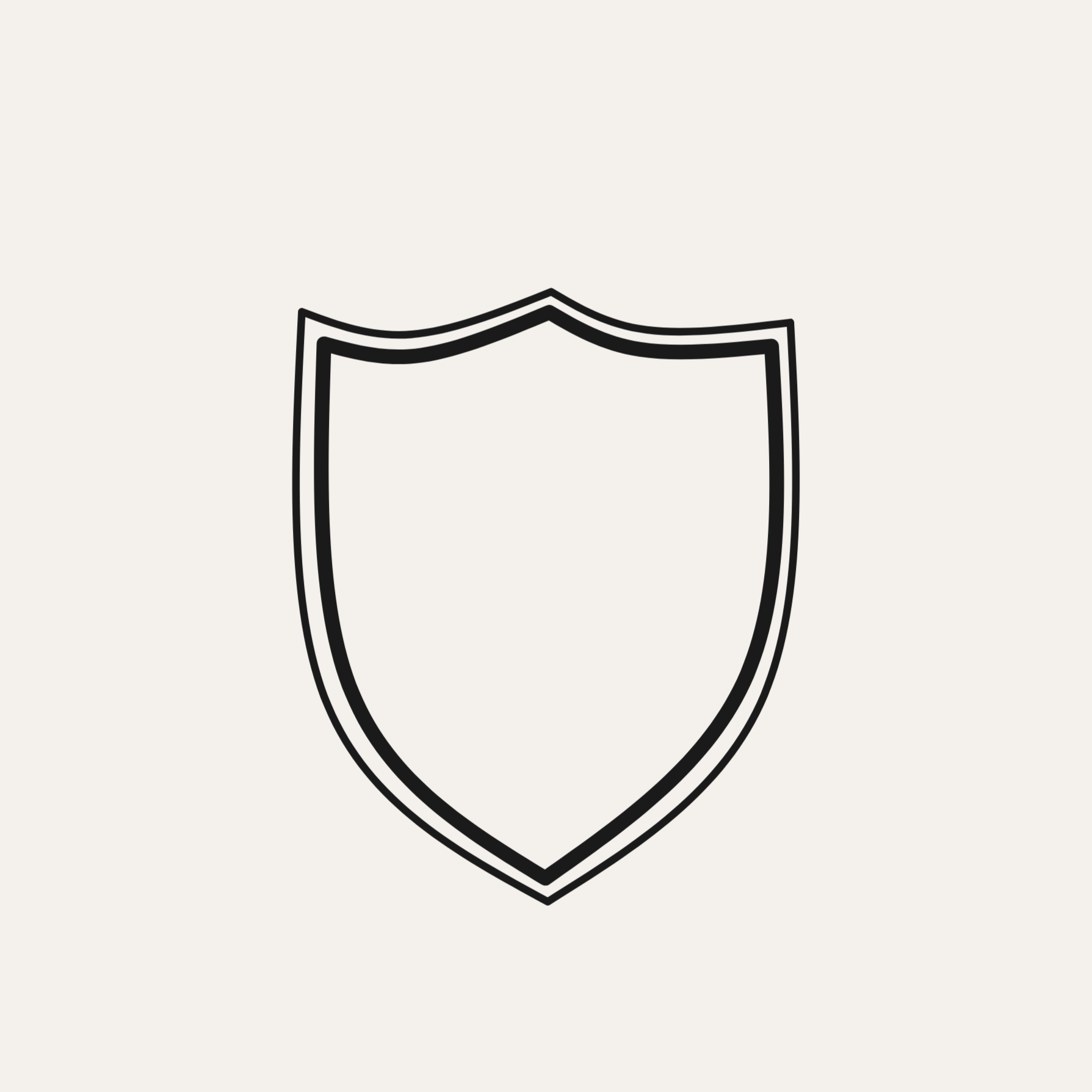 Charcoal Outline Shield