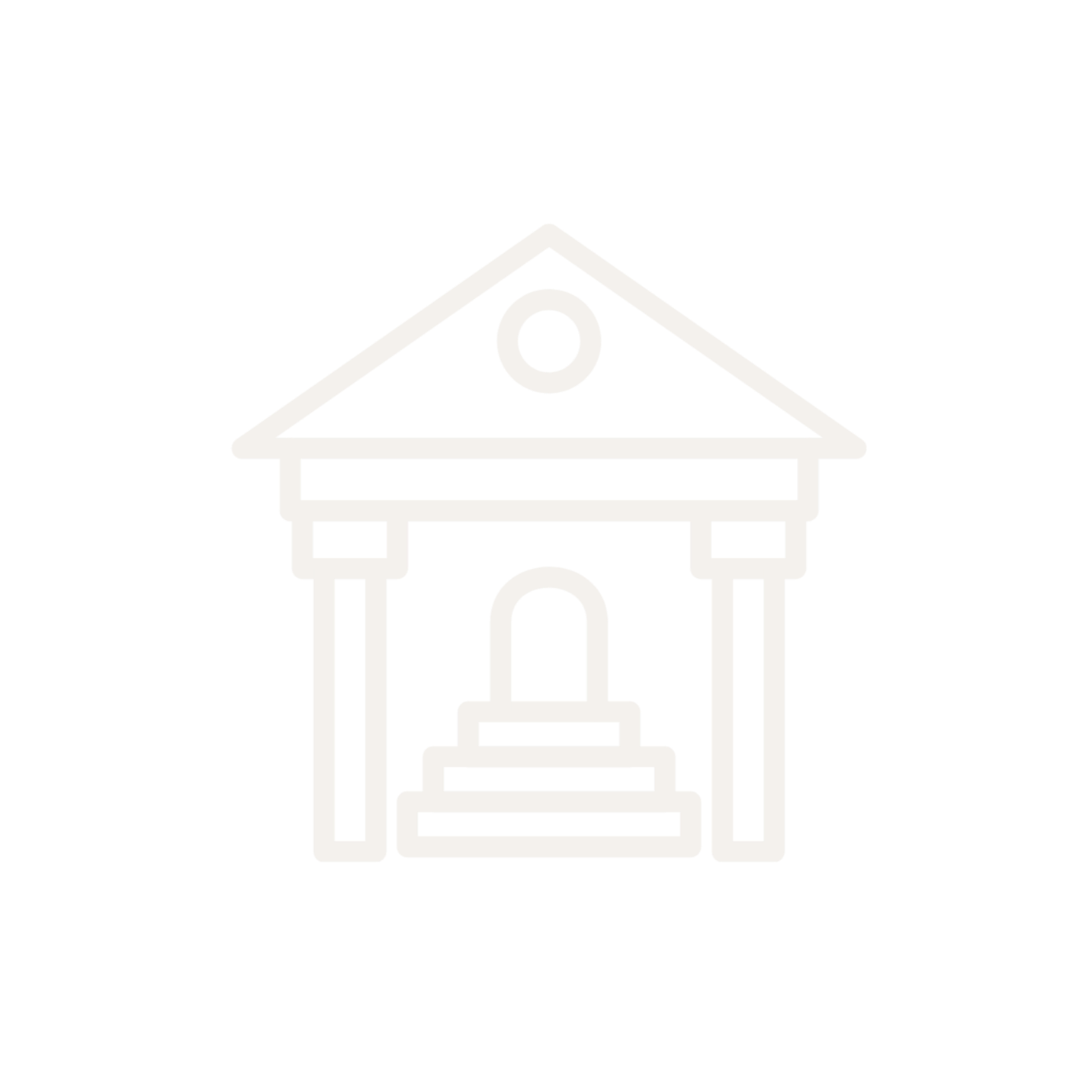 Ivory outline of Court Pillars