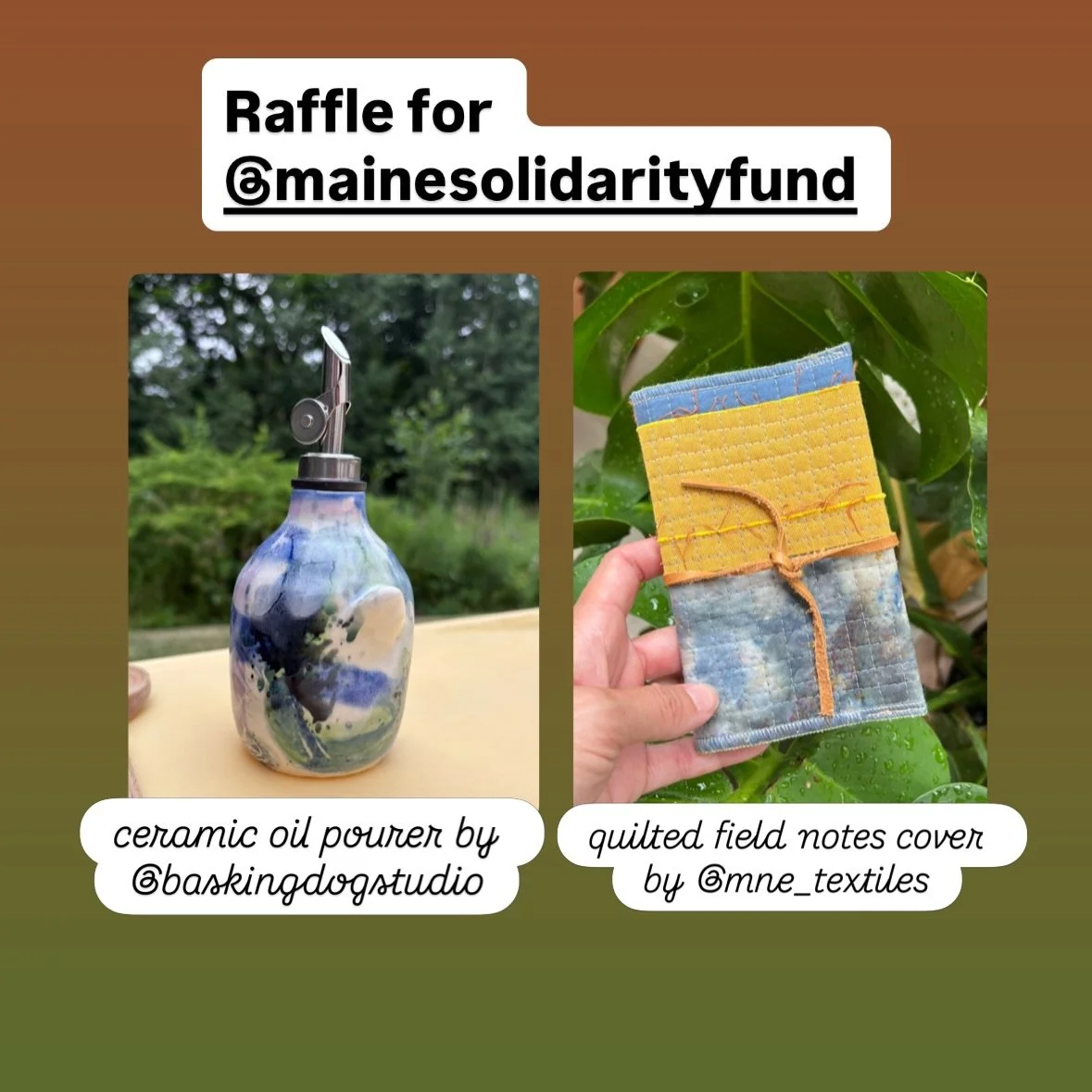 ✨Send a screenshot of a donation of any amount to @mainesolidarityfund for a chance to win this handmade bundle.💕

🌟How to participate:
-go to the @mainesolidarityfund and find the donate link in their bio
-make a donation and take a screenshot 
-s