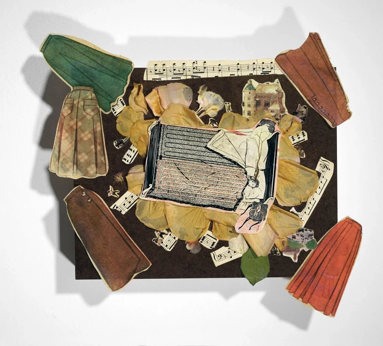 "sogni d'oro", 19th-21st century mixed media materials - 10.5" x 10.5"x 3", $1050