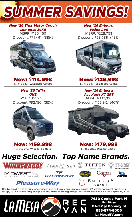 La Mesa RV Flyer advertisment