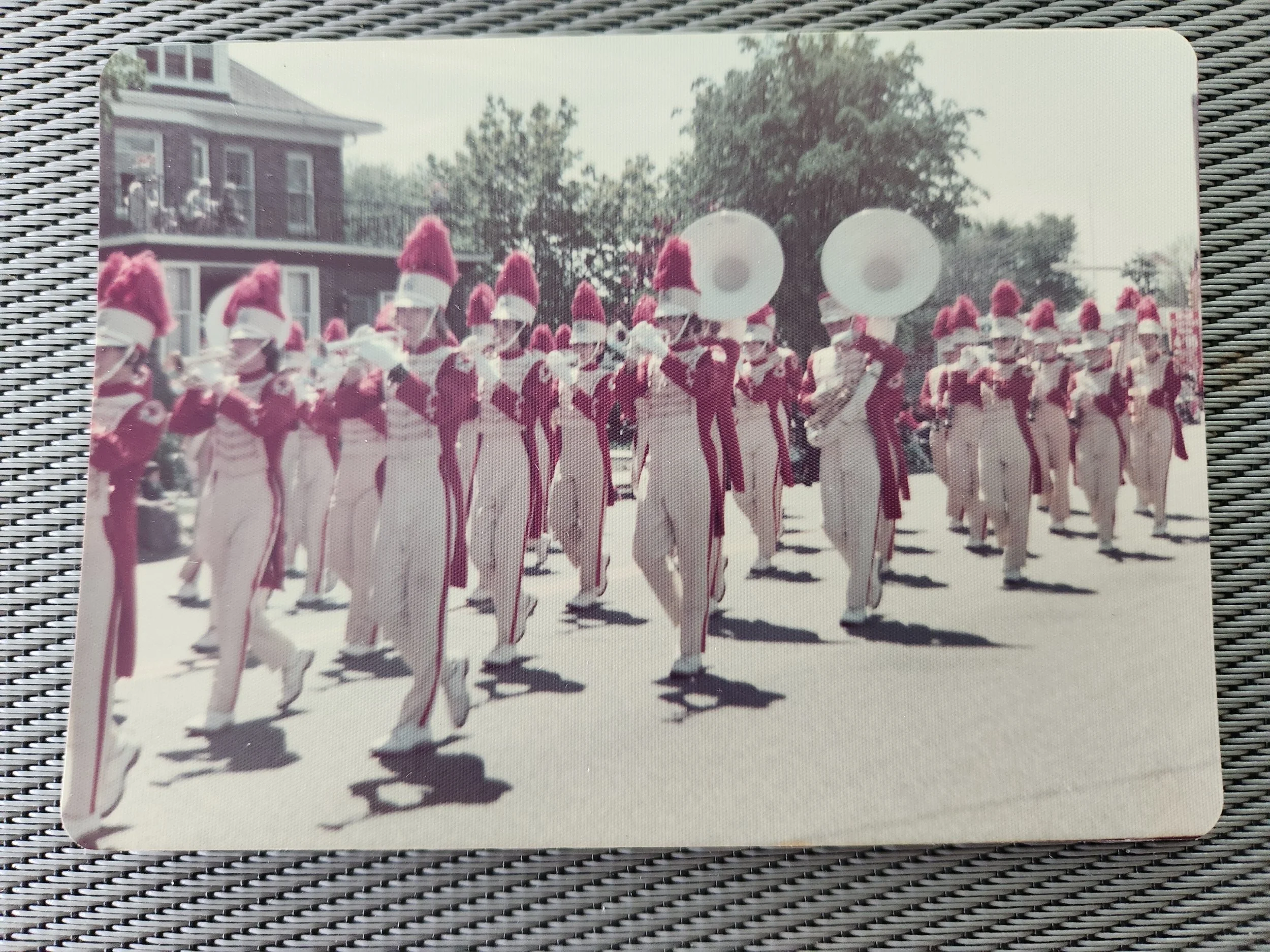 1975 - Bradford Highschool marching band. That's me in the outside third row