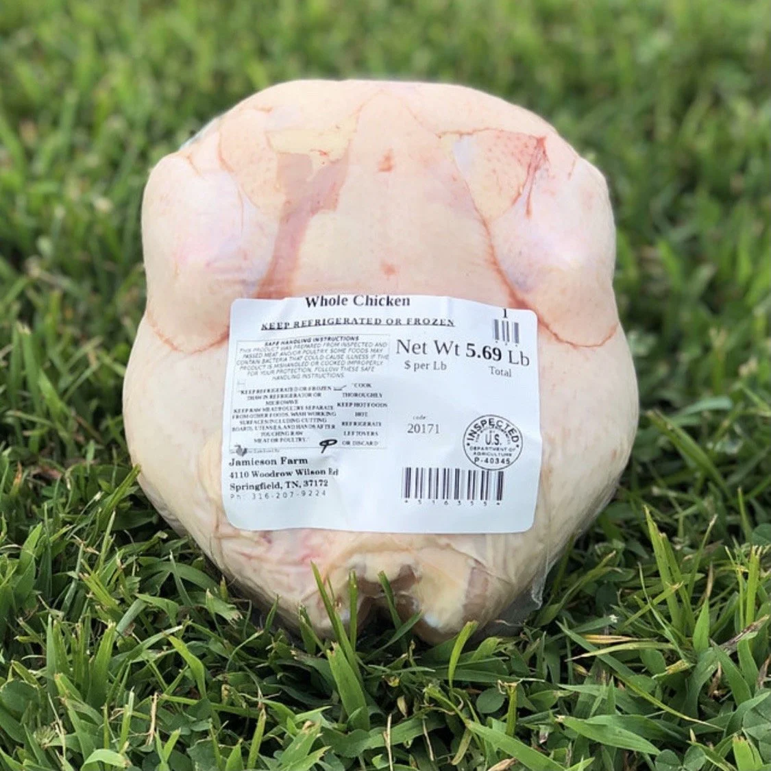 Pasture Raised Whole Chicken