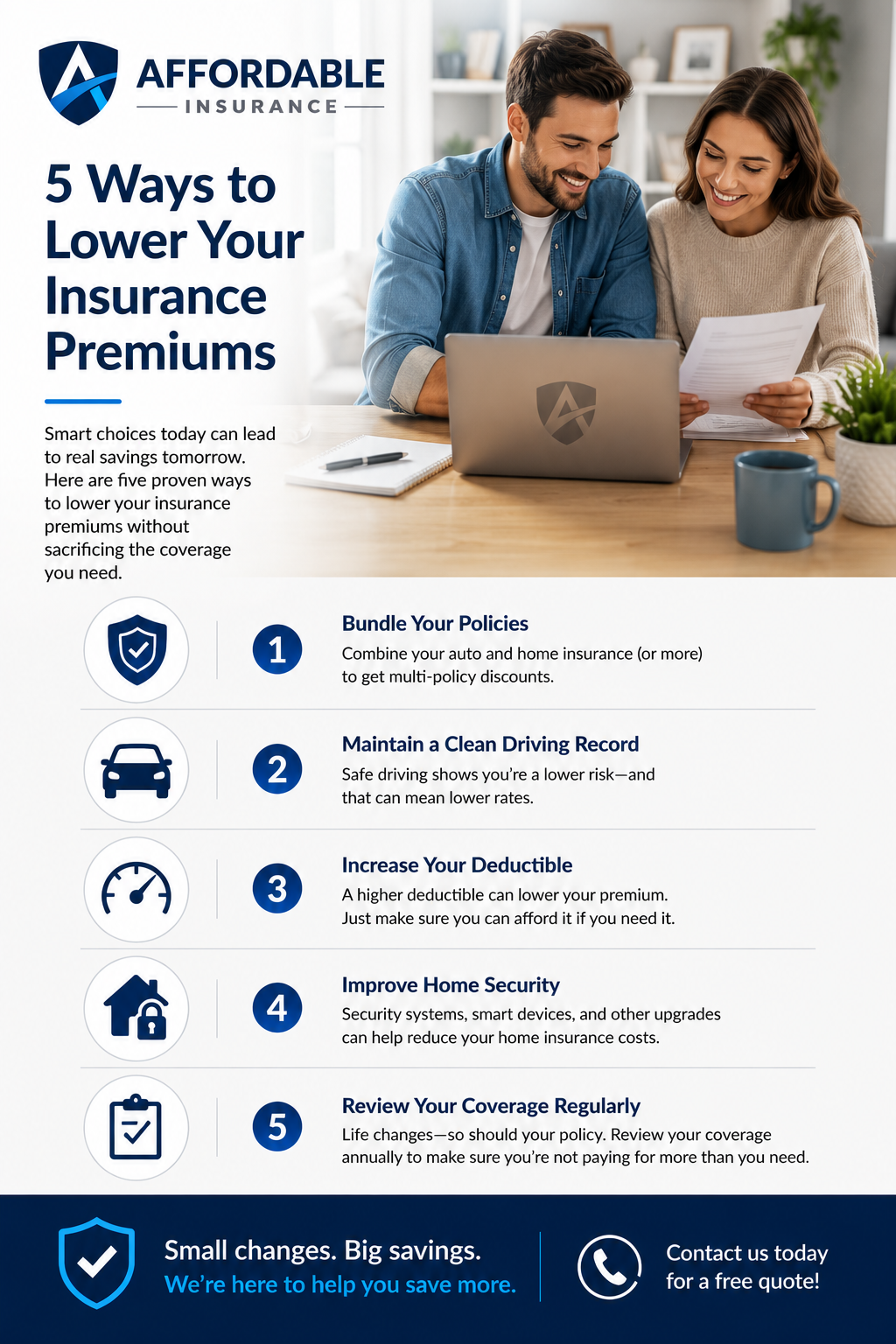 5 Ways to Lower Your Insurance Premiums