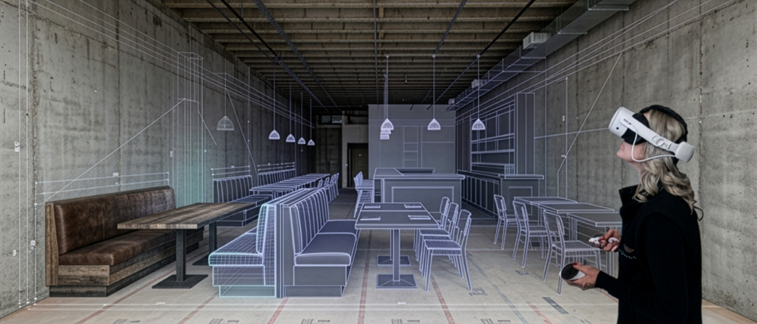 projektowanie VR, wnętrza 3d, wirtualny spacer, wnętrze w przestrzeni cyfrowej, gogle
