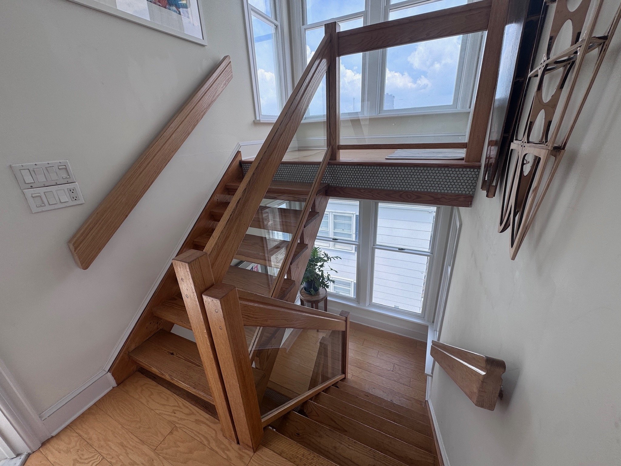 Master bedroom steps