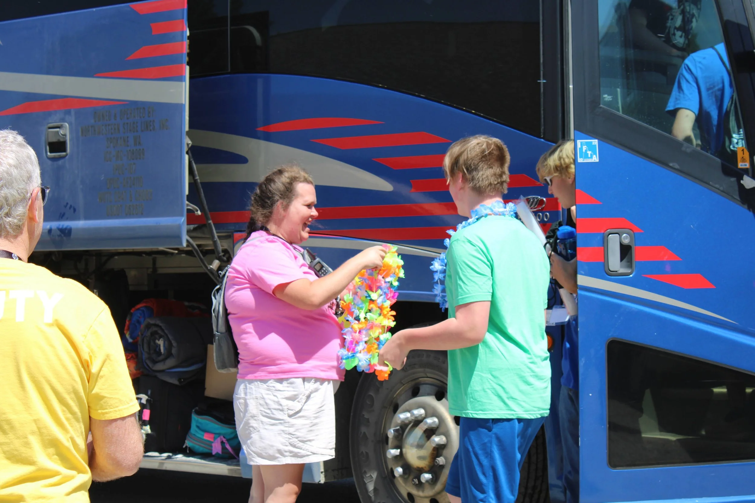 Arriving at Summer Camp