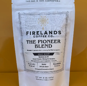 The Pioneer Blend by Firelands Coffee Co. 8oz bag