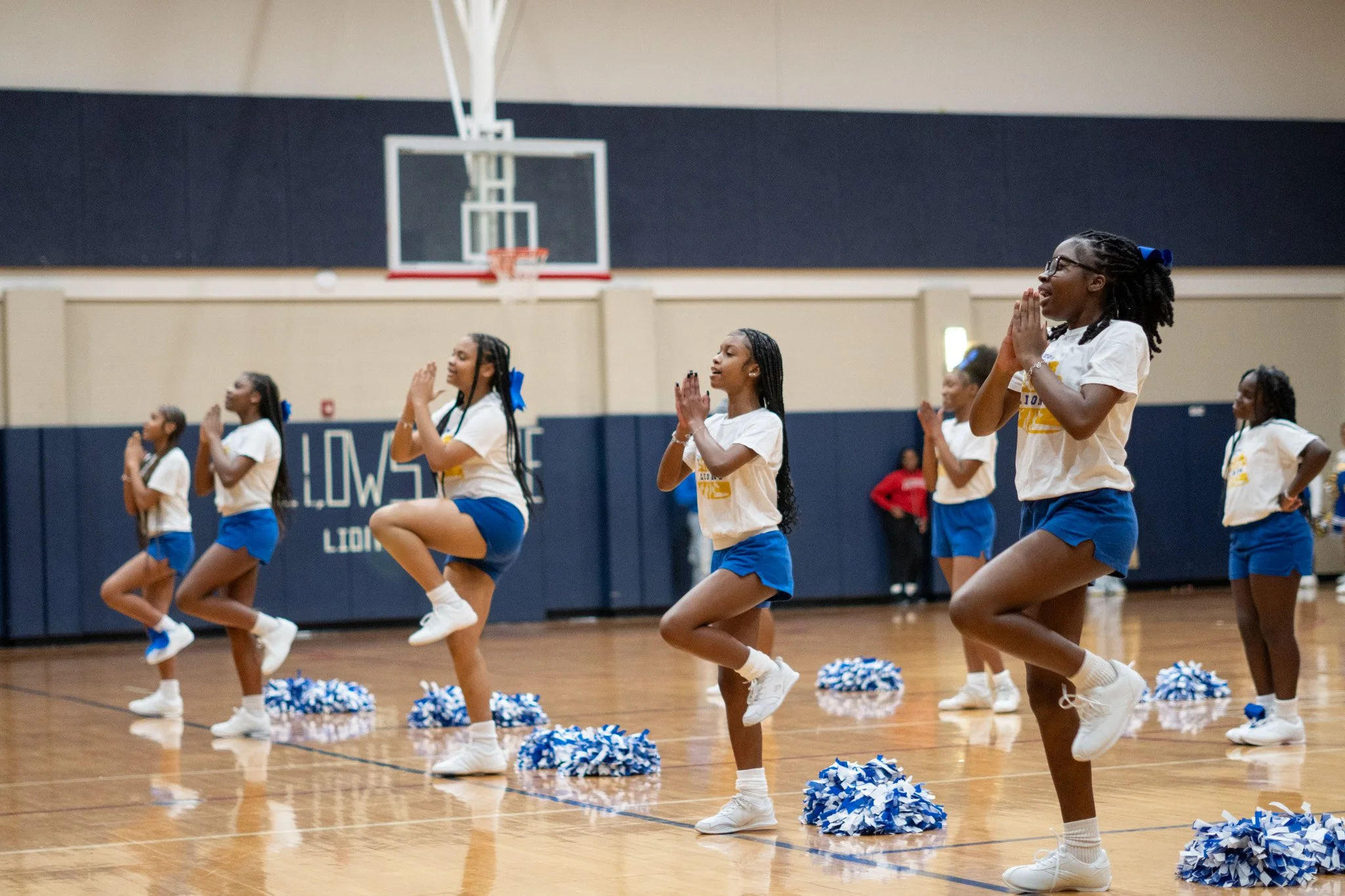 Upper school cheer team