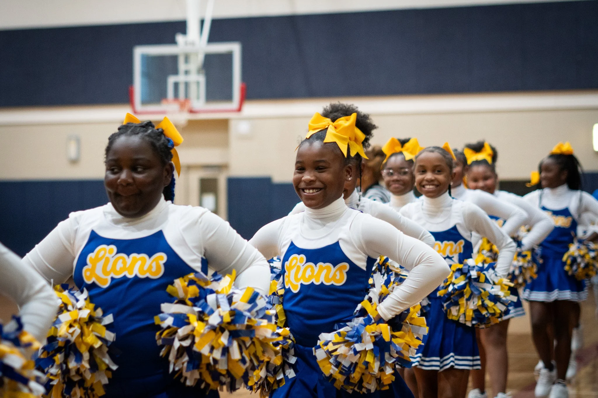 Lower school cheer team
