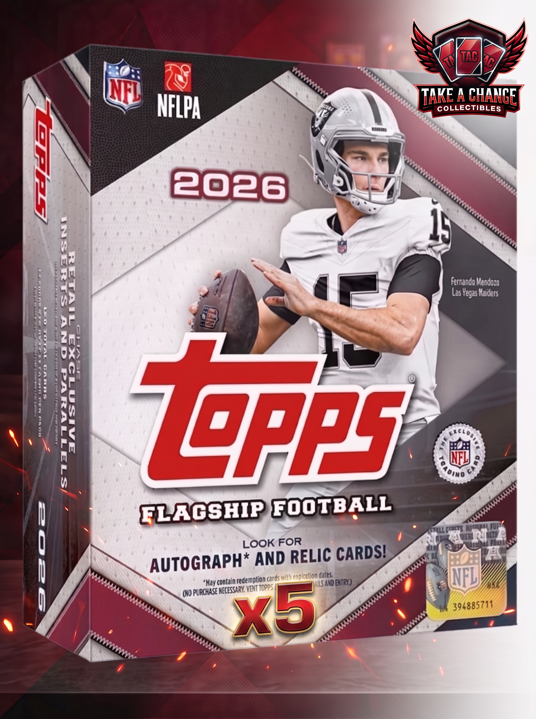 2026 Topps Flagship Football Mega Box — Pick Your Team Break