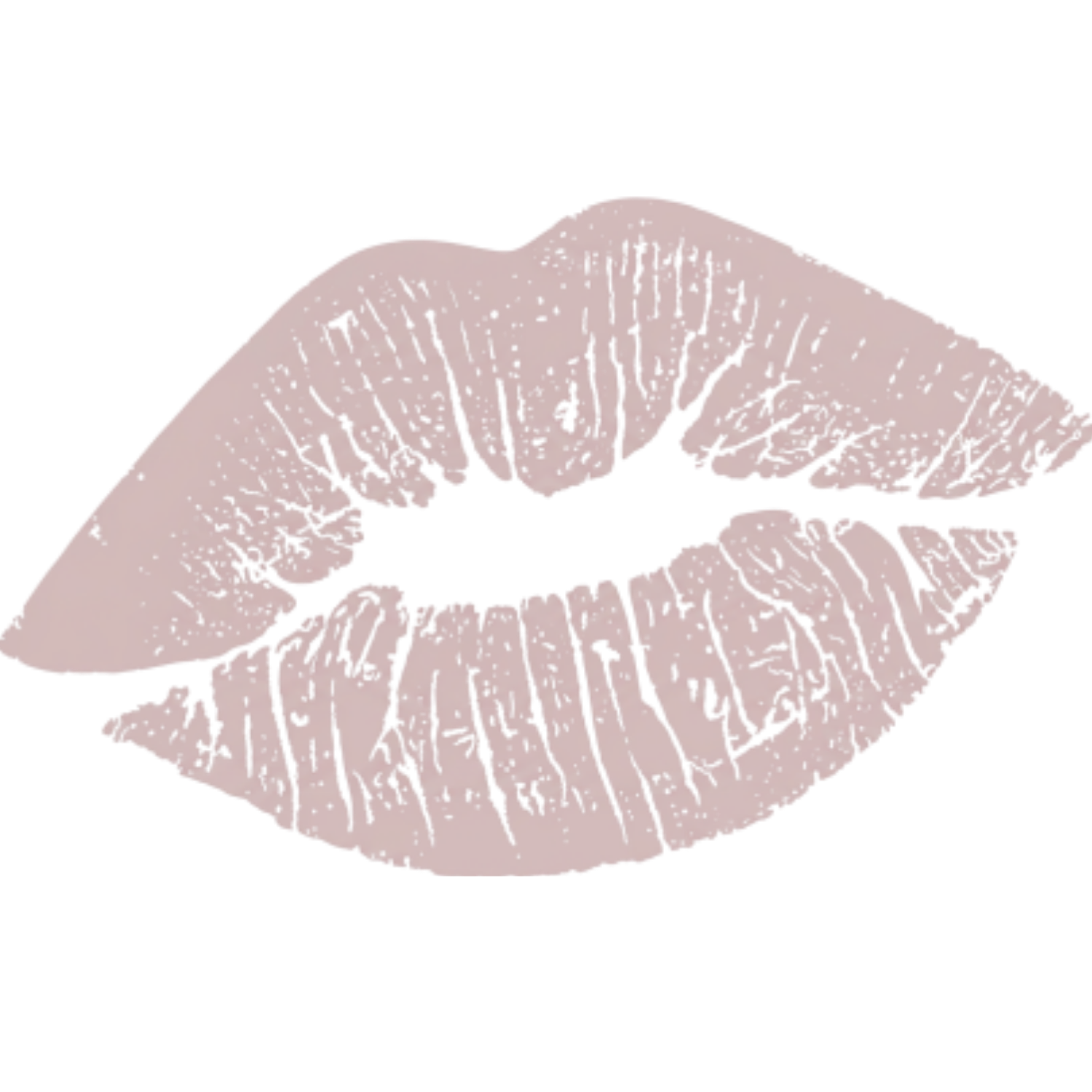 A close-up illustration of pink lips with a lollipop shaped like a pair of lips.
