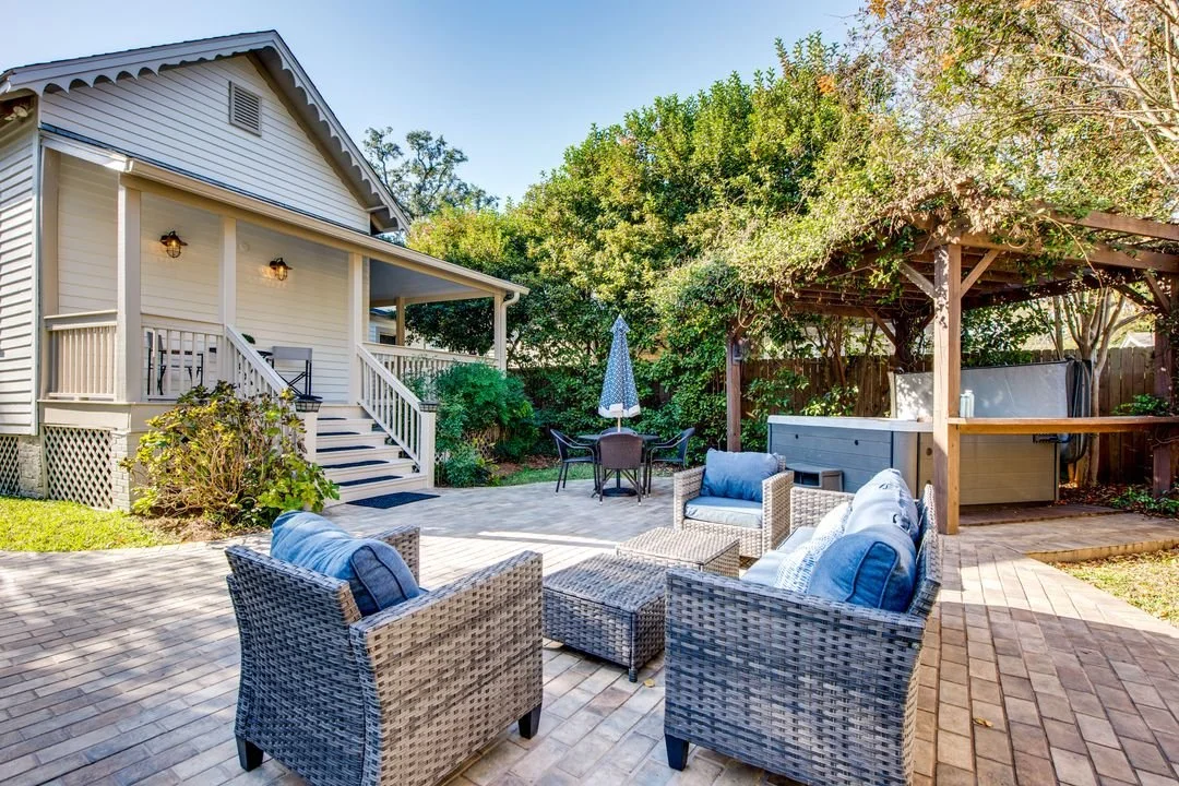The Fox Den Thomasville short term rental back yard