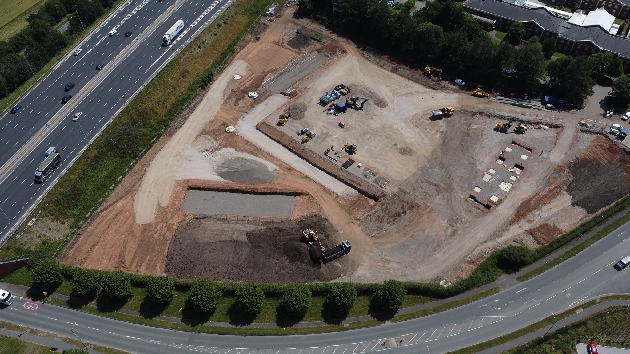 Large development site captured as part of a topographic survey