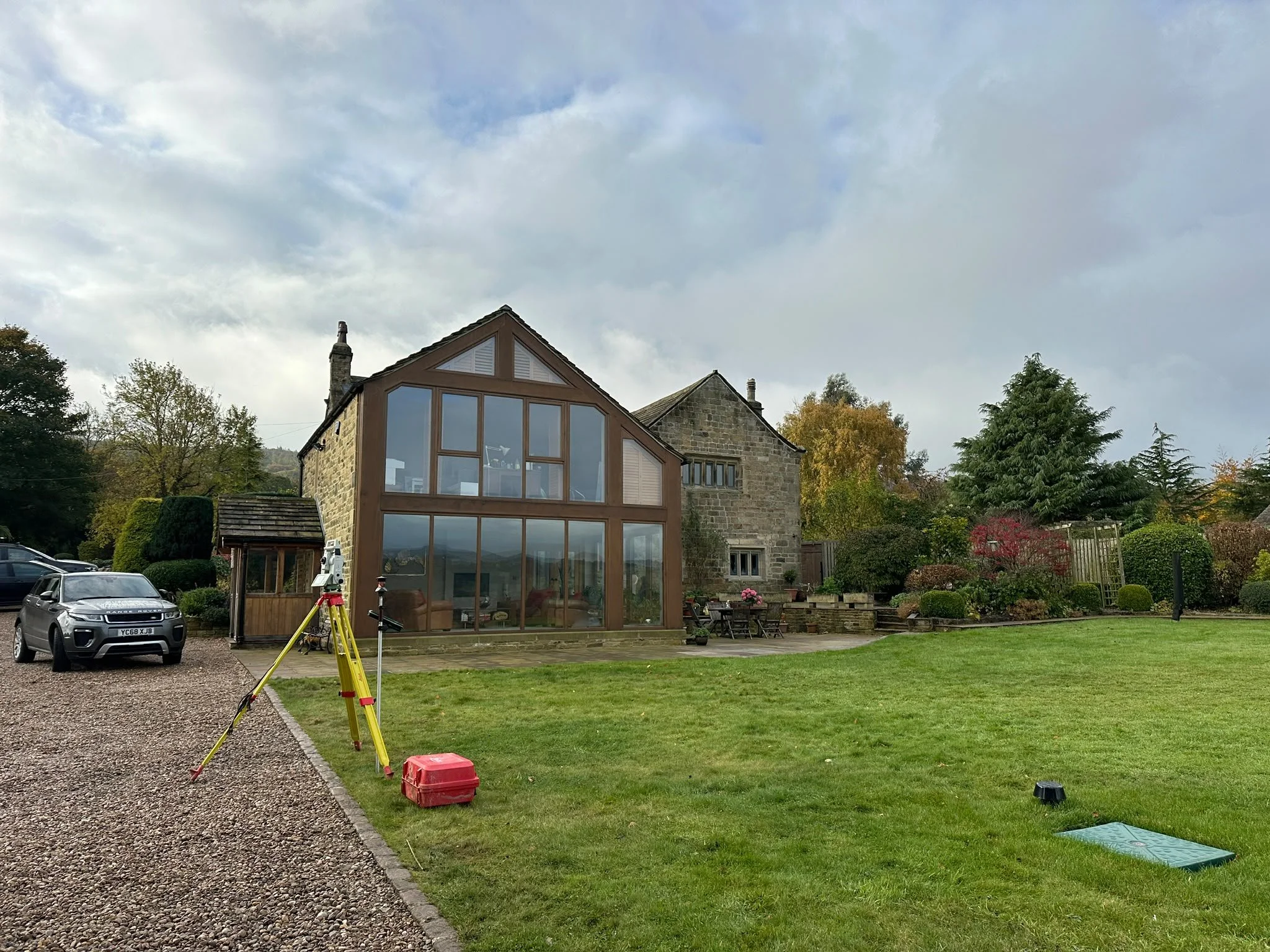 Measured building survey technology used on site