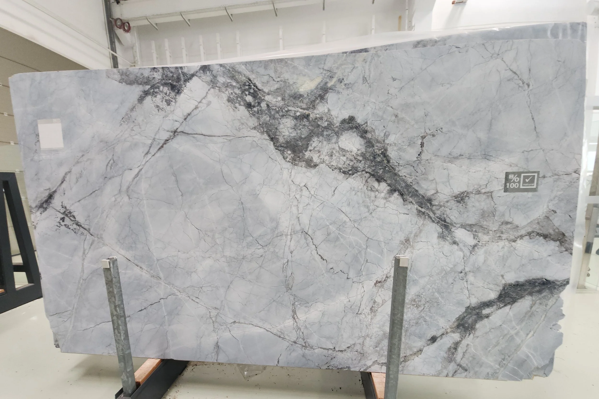 Ice Blue Marble Polished