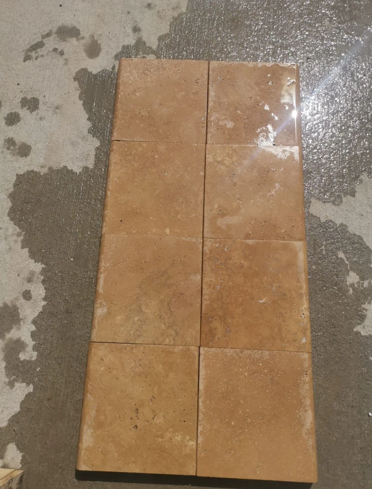 Walnut Travertine Tumbled-3(wet look)