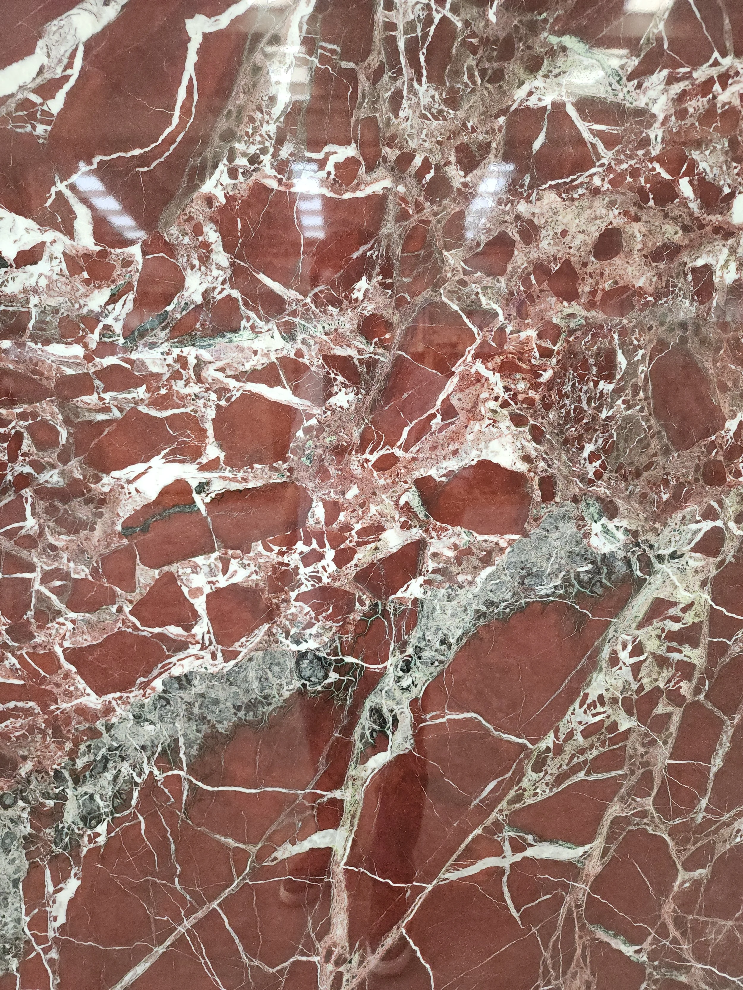 Red Cherry Marble Polished close-up