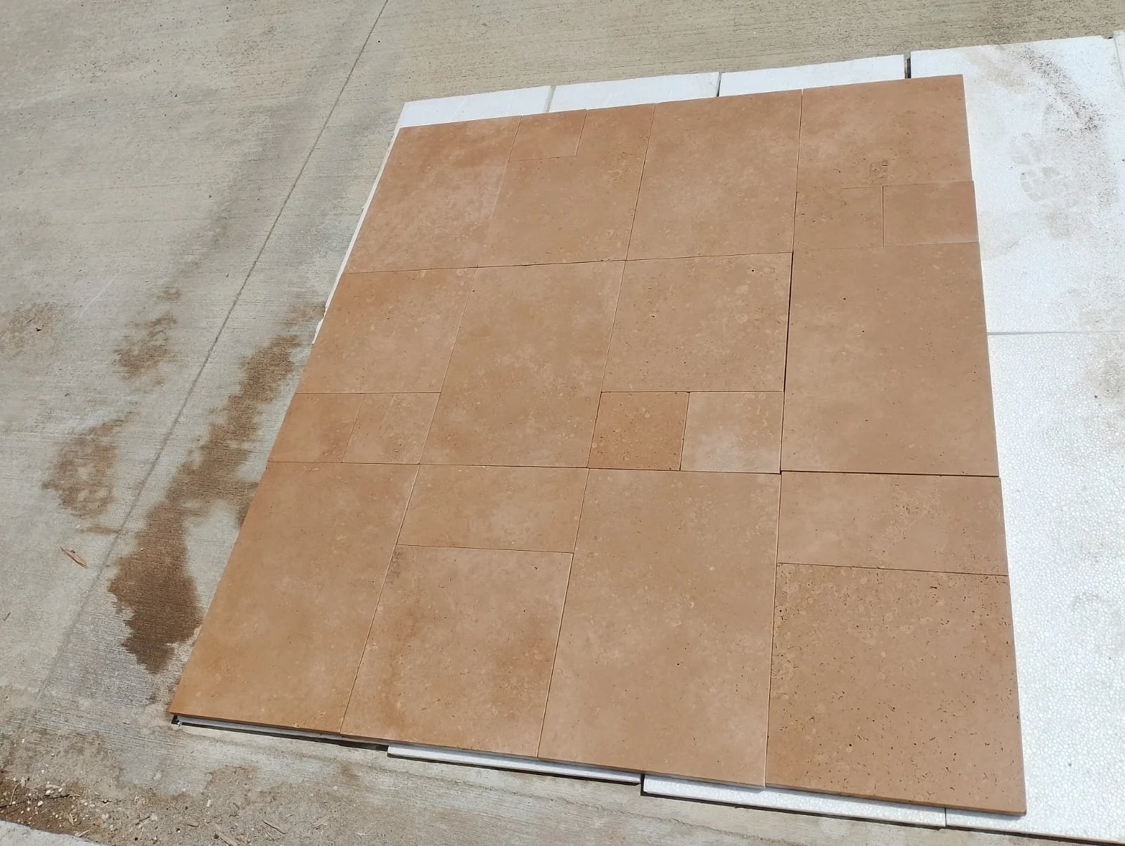 Walnut Travertine Tumbled-1(wet look)