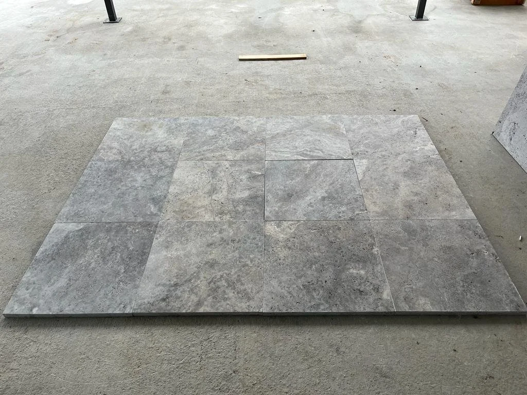 Silver Travertine Premium Tumbled-2(dry look)