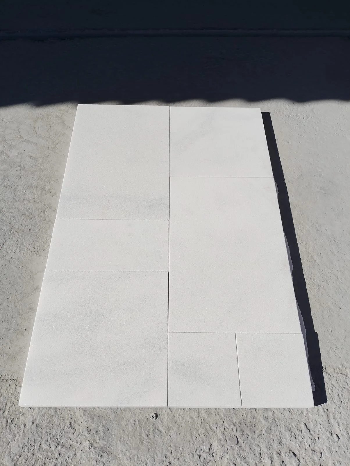 Ice White Marble Sandblasted-2(dry look)