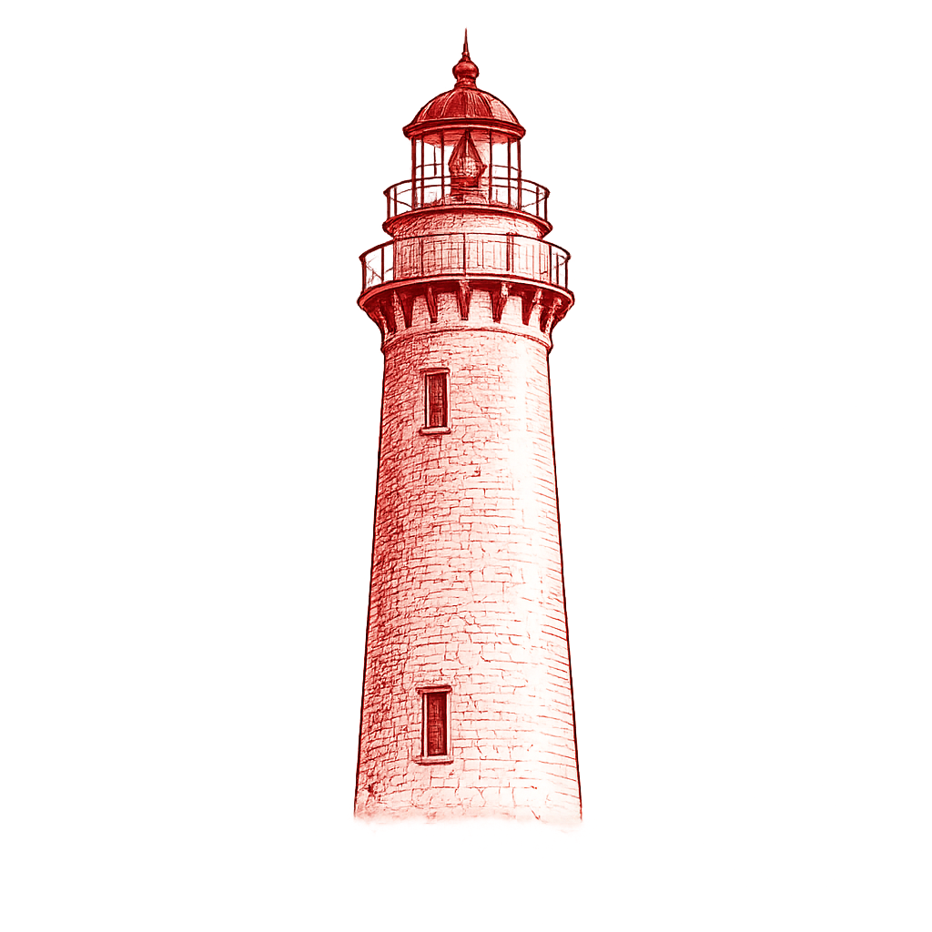 Saint Simons Island's famed lighthouse.
