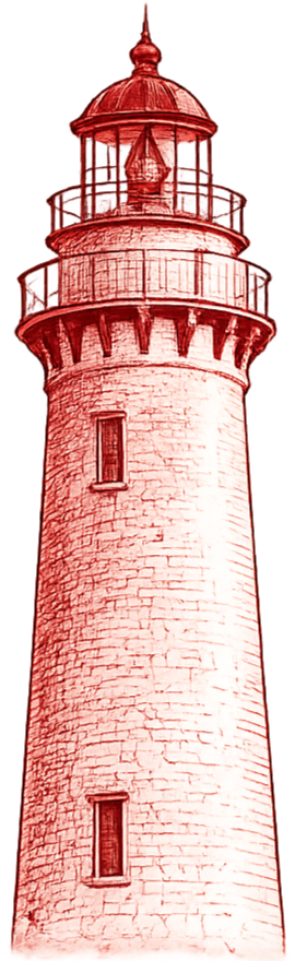 Saint Simons Island's famed lighthouse.