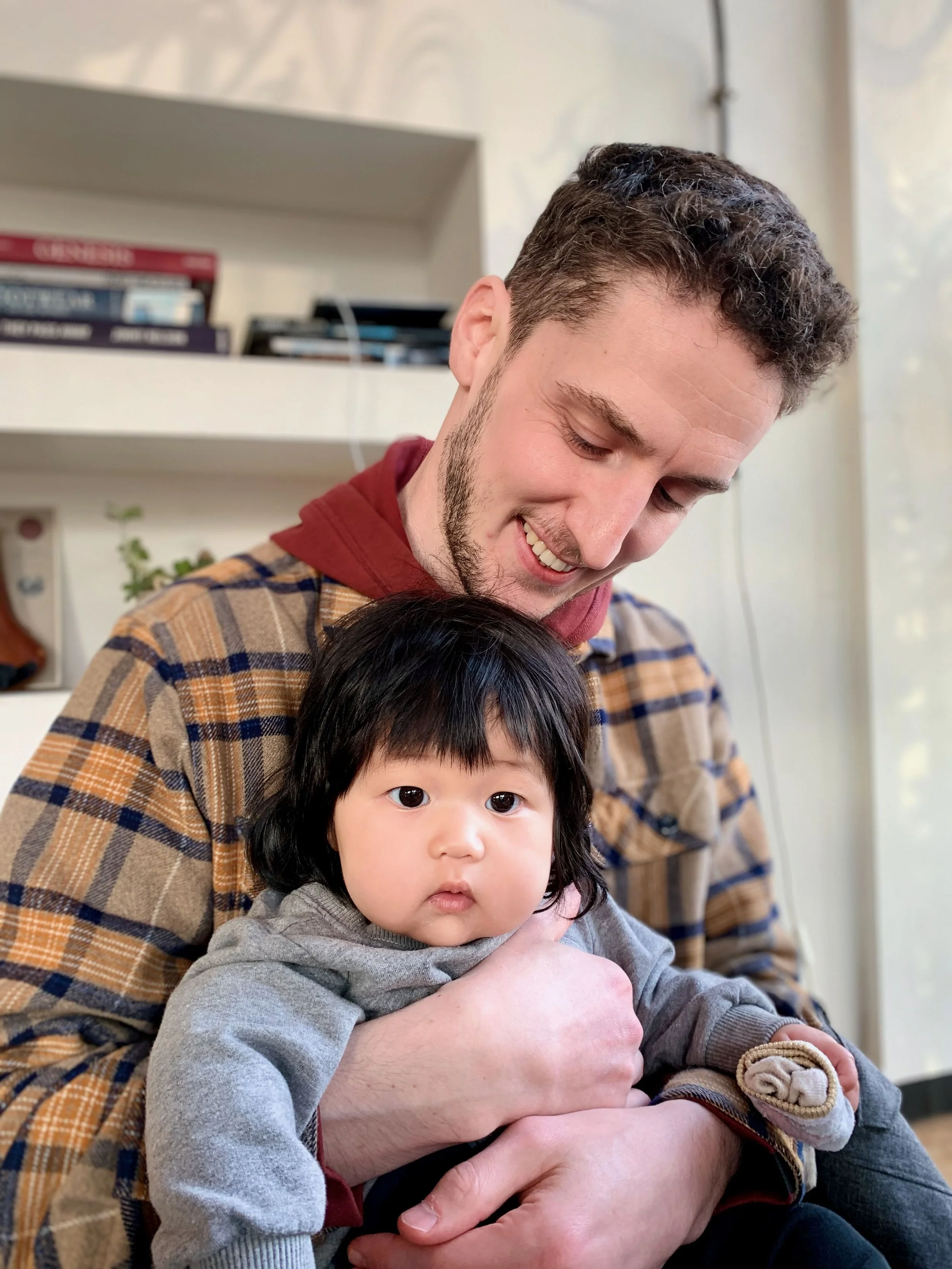 Zia with Uncle Wim.