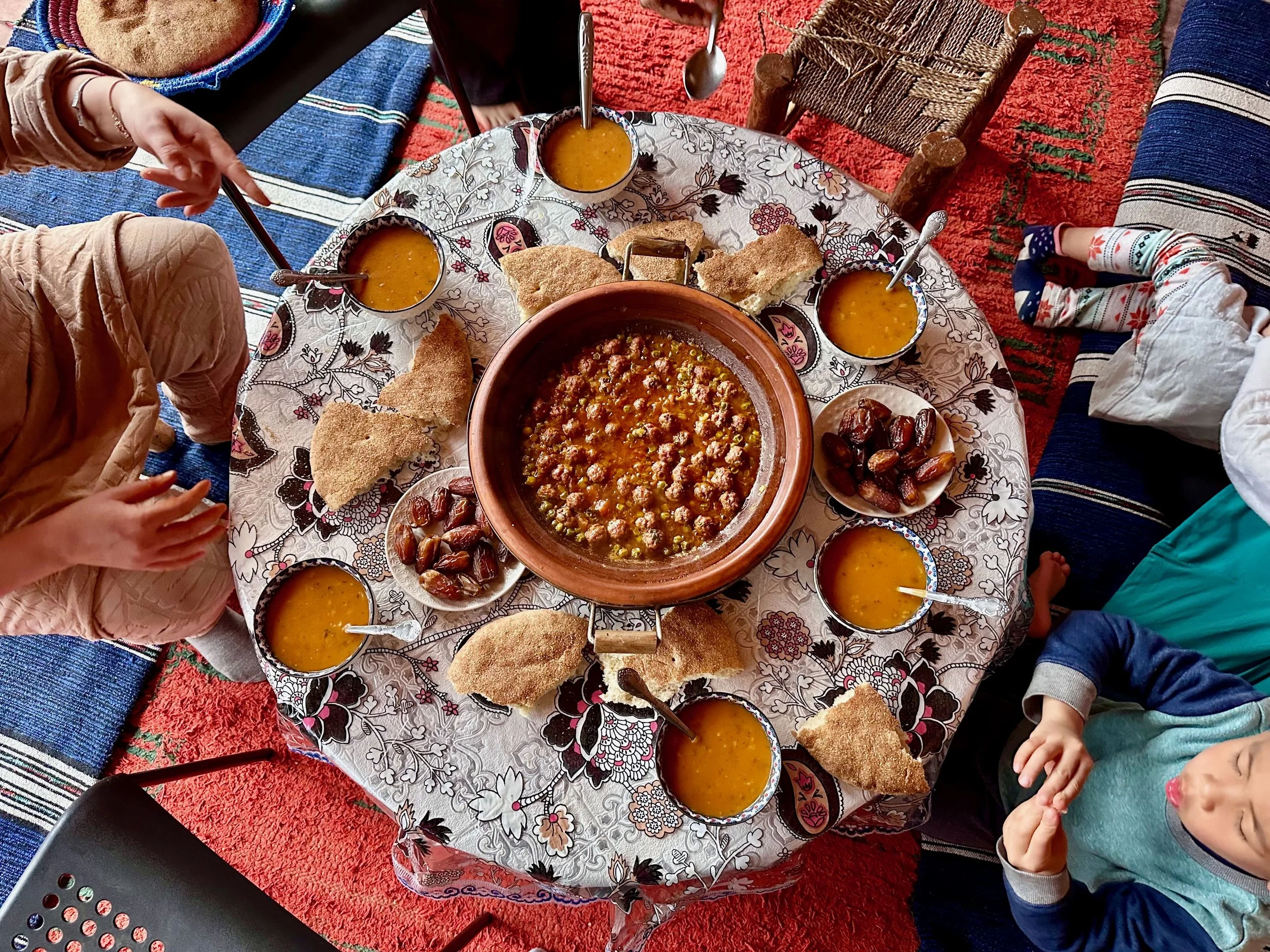 We shared meals at Mahmoud's house over 3 days.  The food was amazing. 