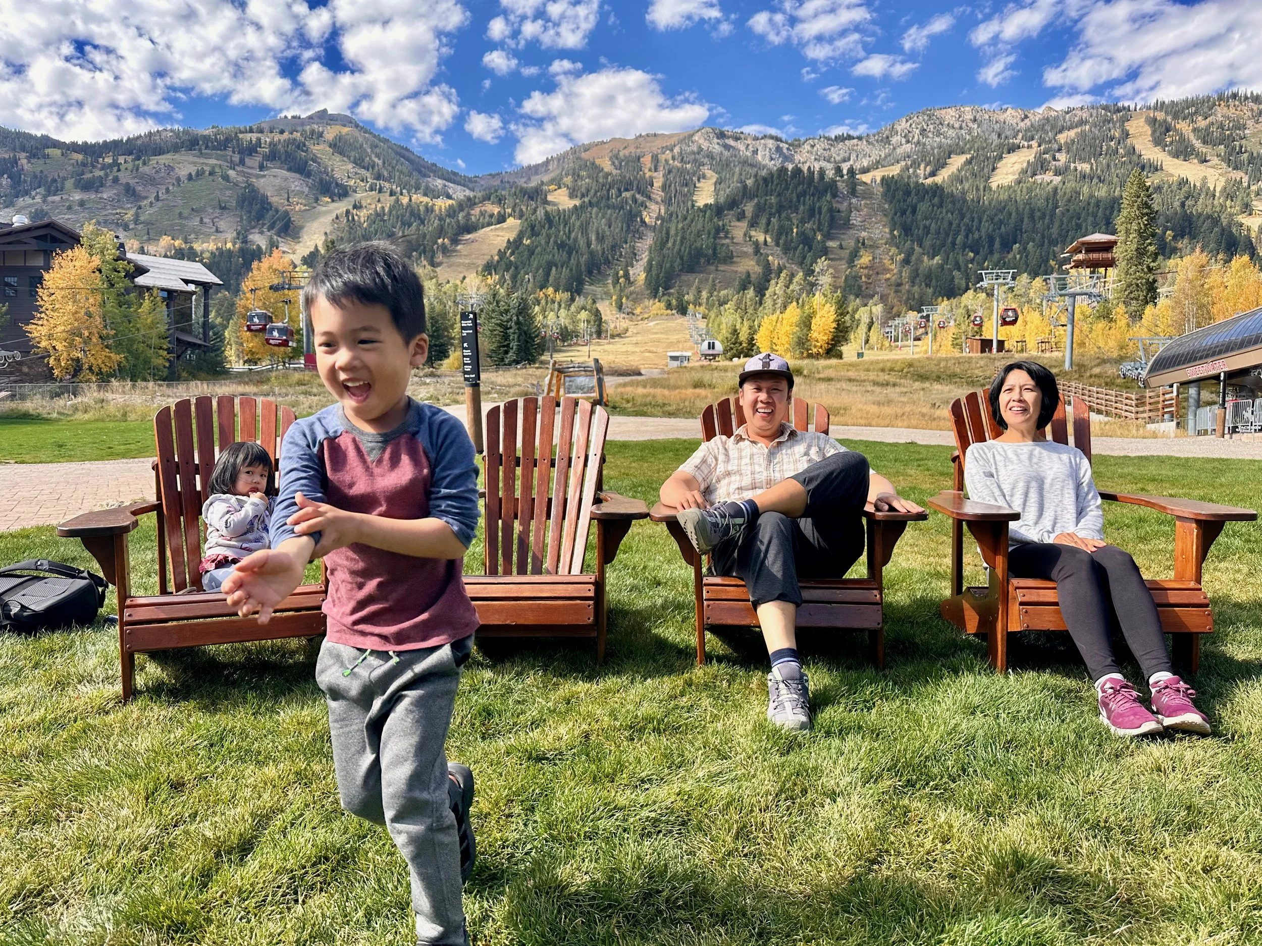 Ethan can't sit still