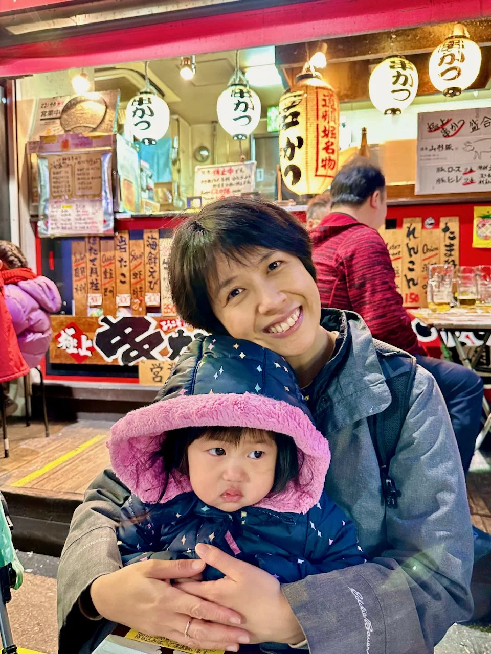 Okonomiyaki stop in Dotonbori