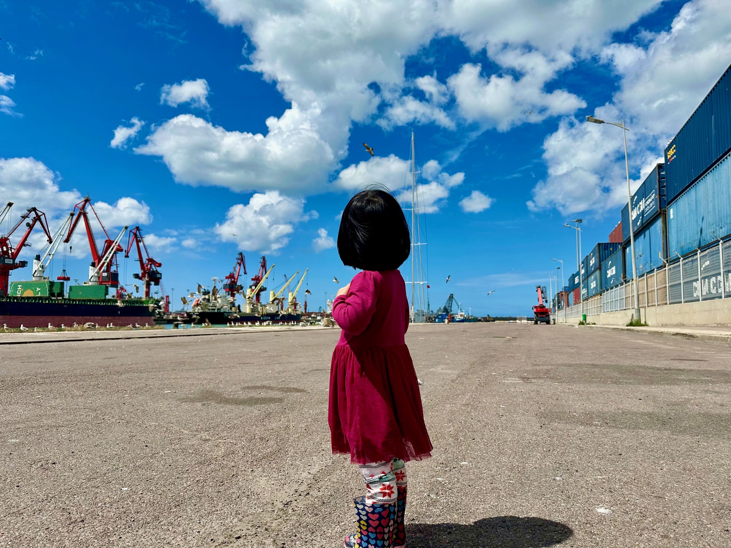 Zia at the Port of Casablanca