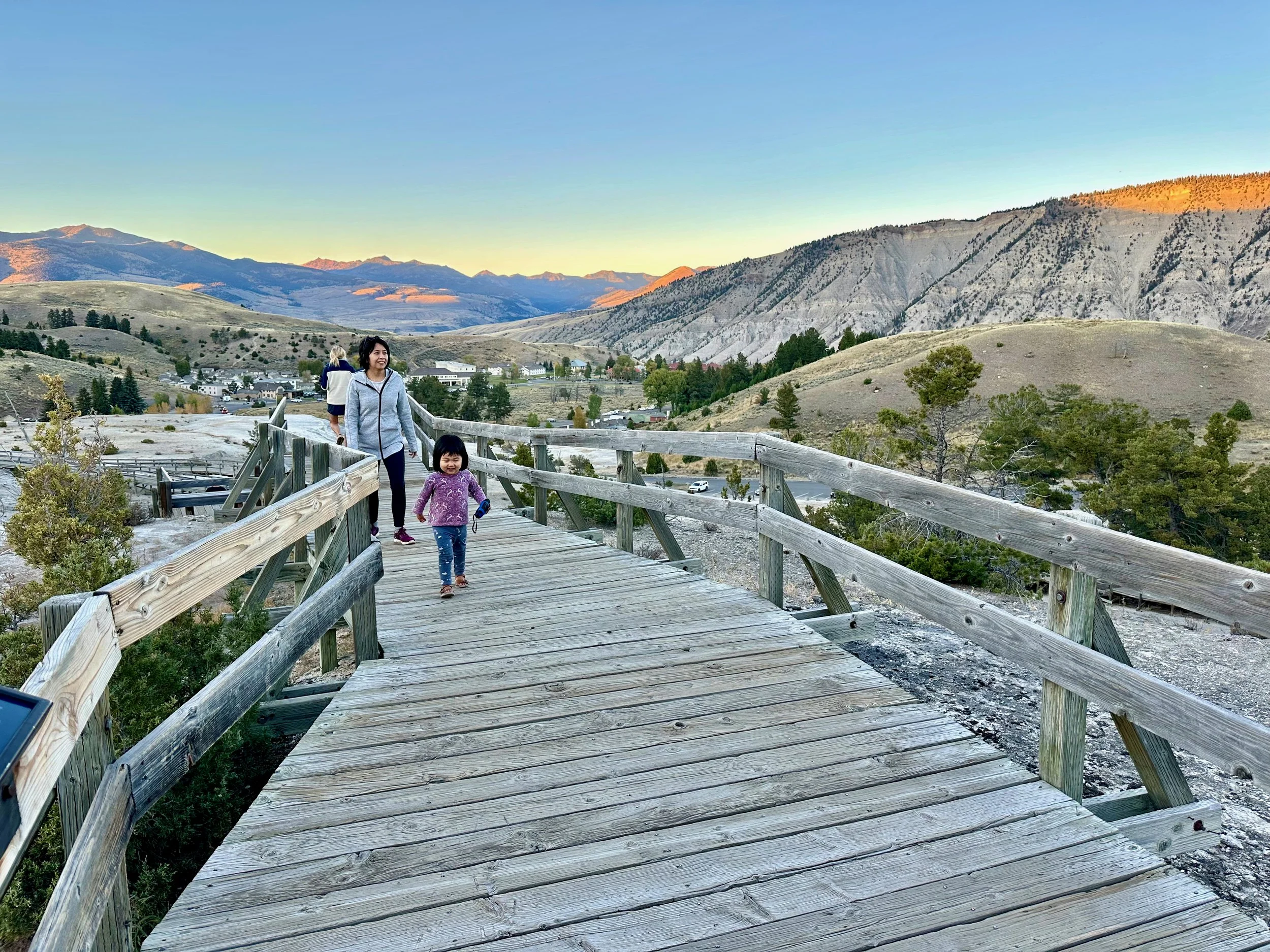 Boardwalk on Mammoth Hot Springs
