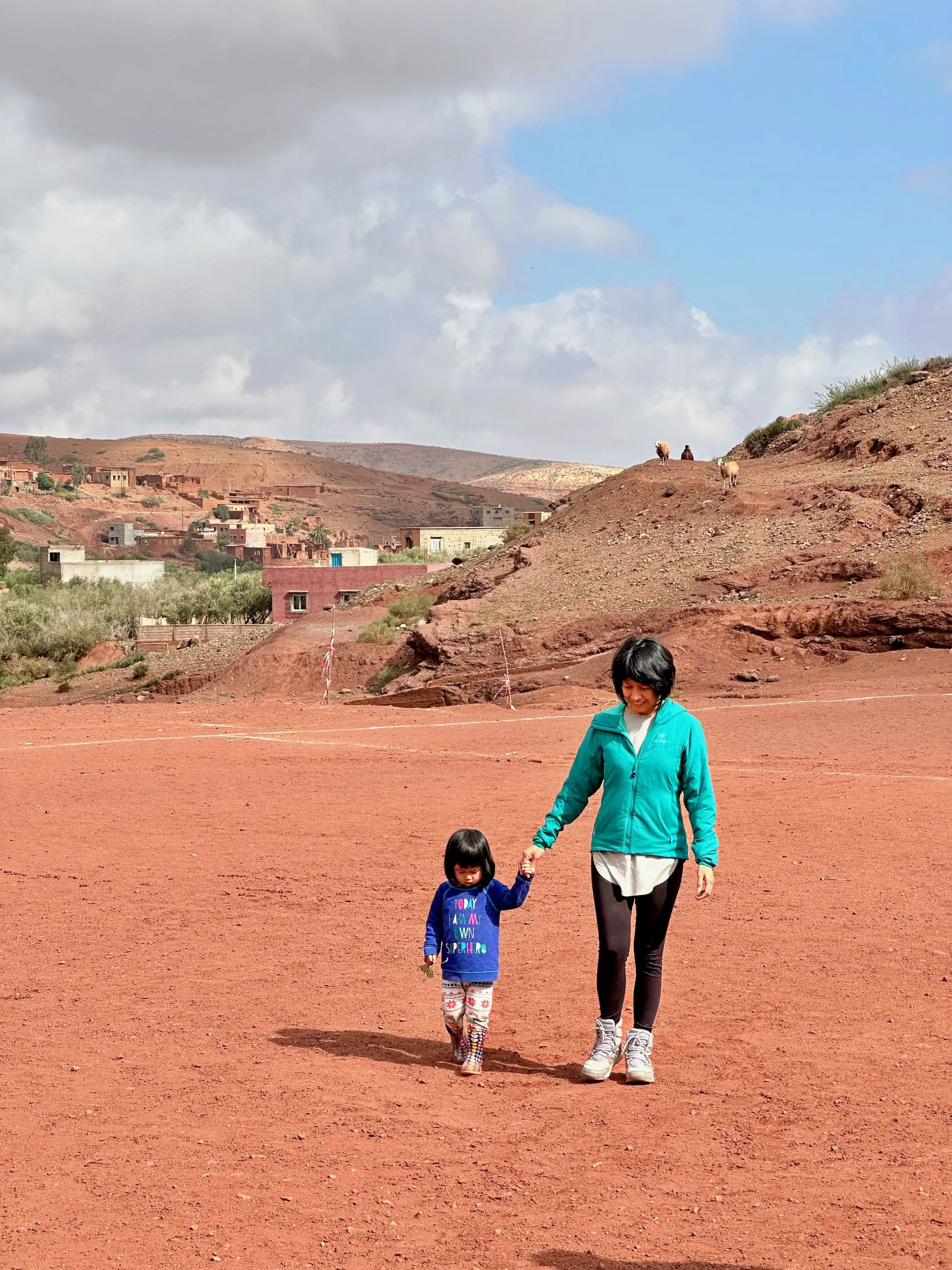 A short hike through the village