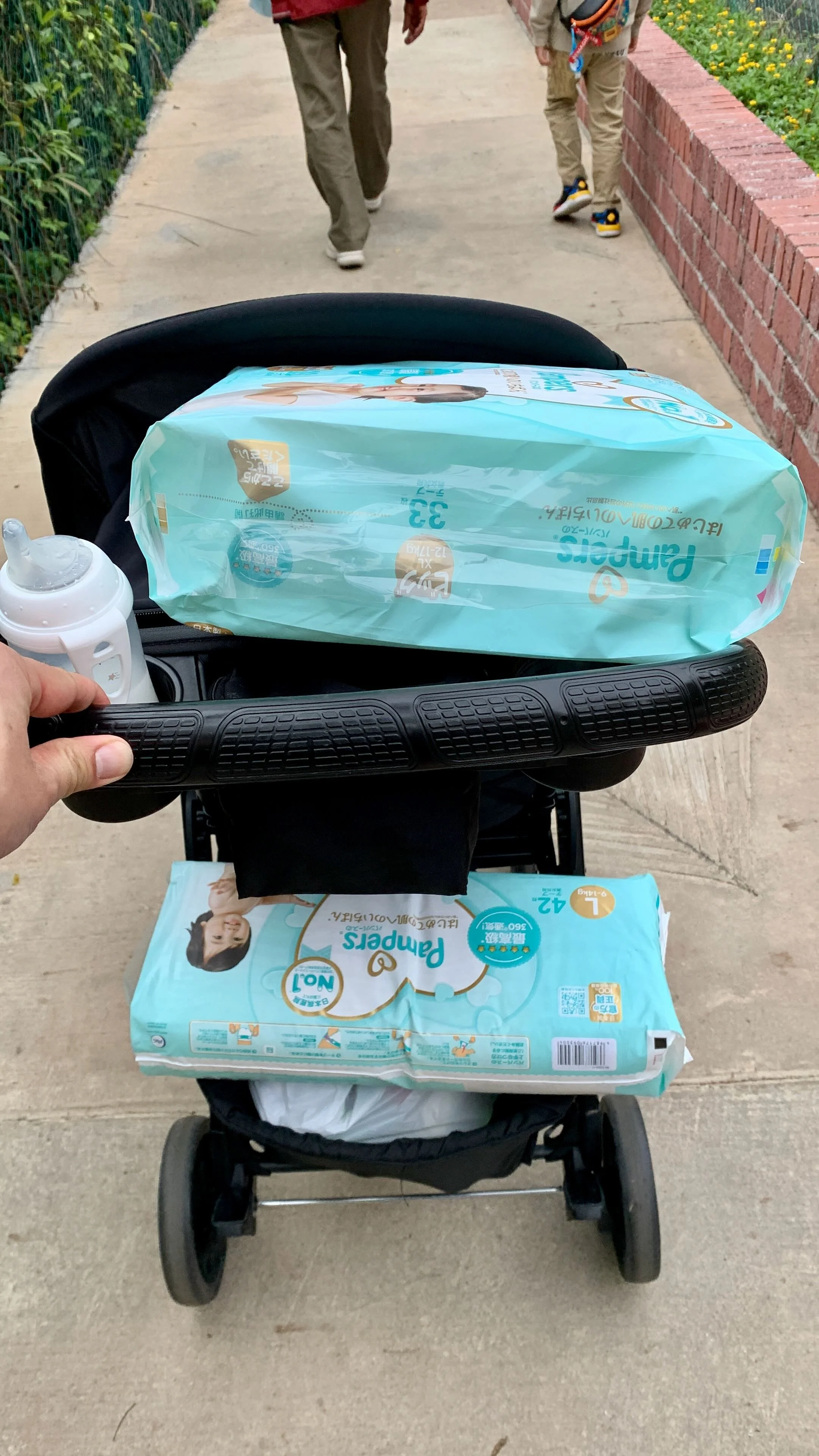 First stop, diaper pickup
