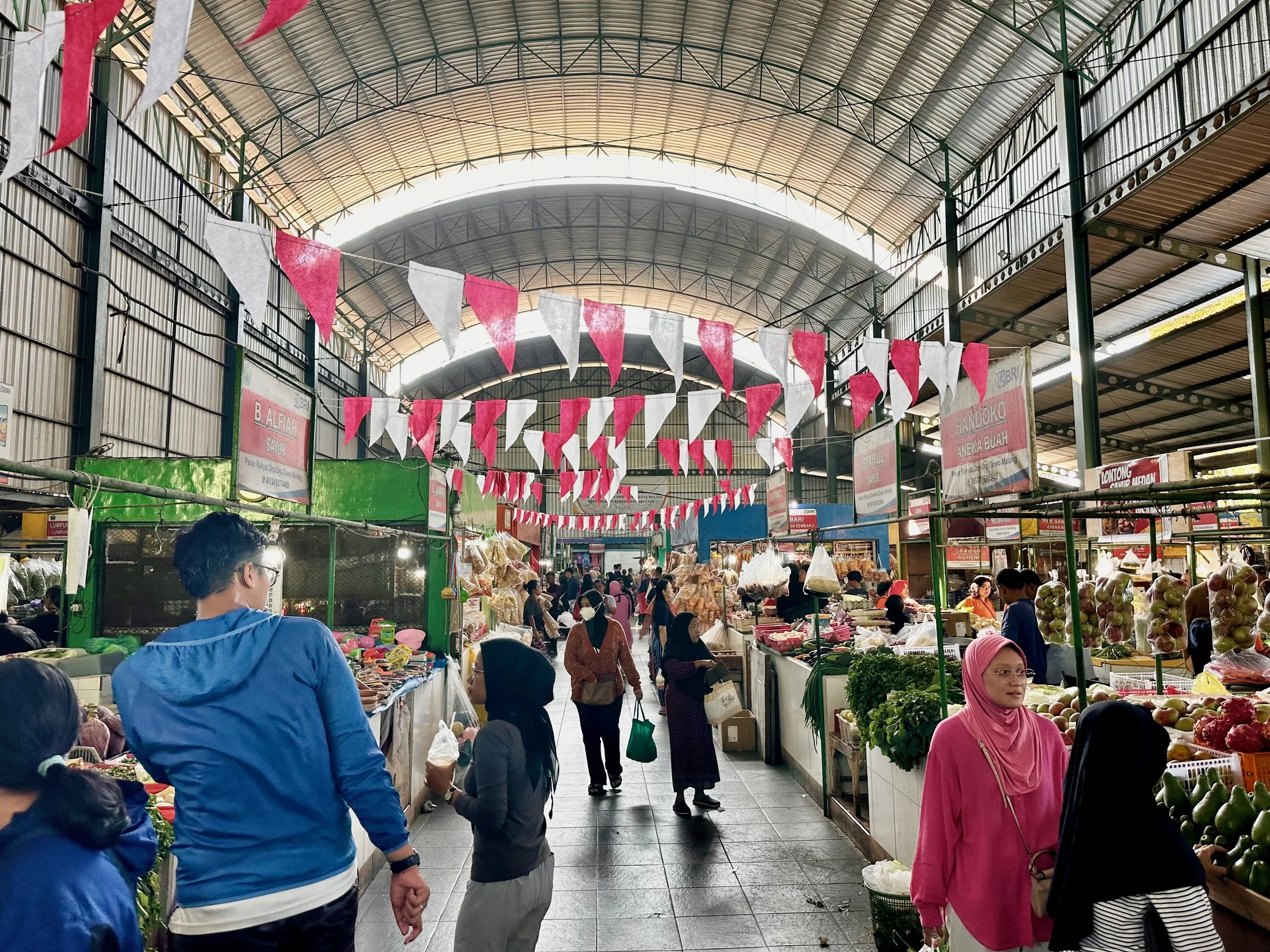 Local market in Malang