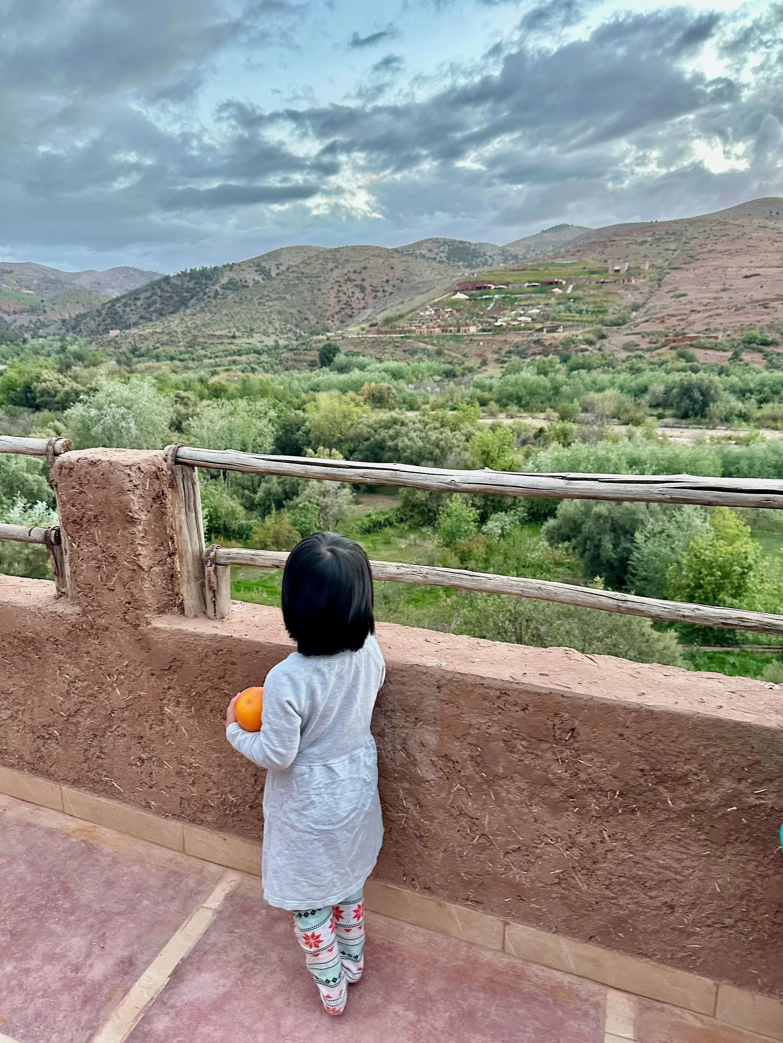 A view from the balcony.