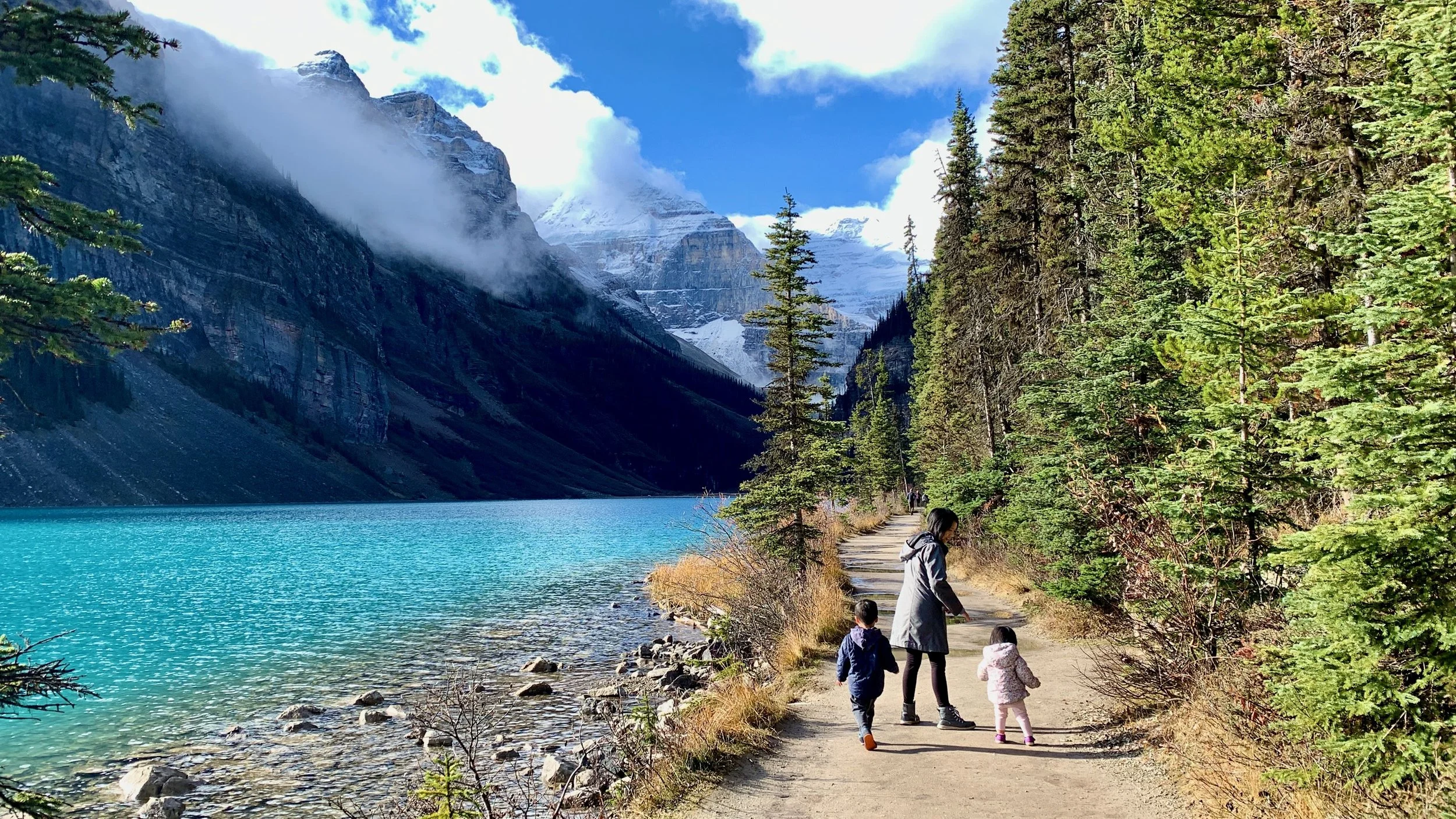 Hiking around Lake Louise