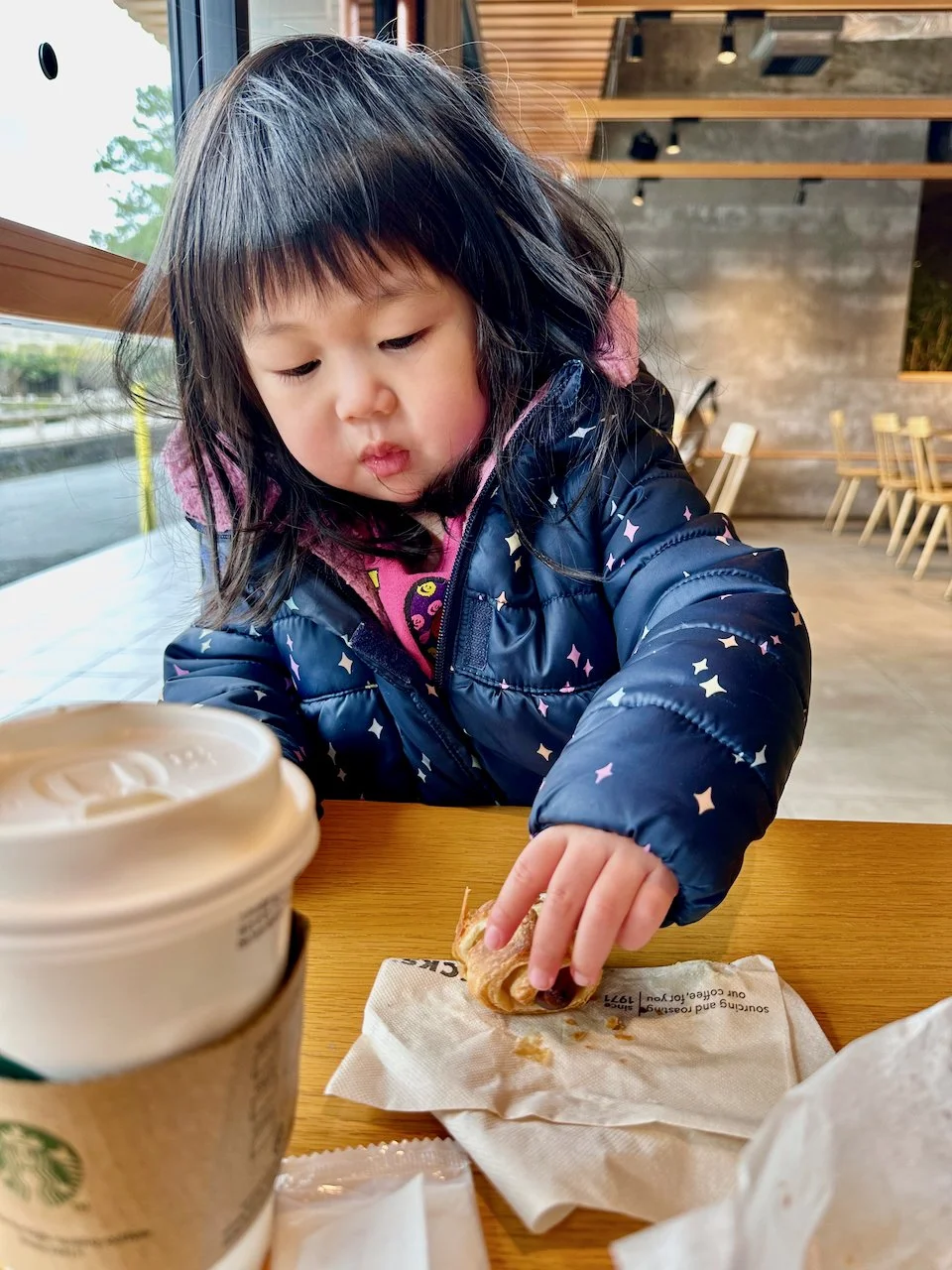 Morning coffee date with Zia (so everyone else can sleep)