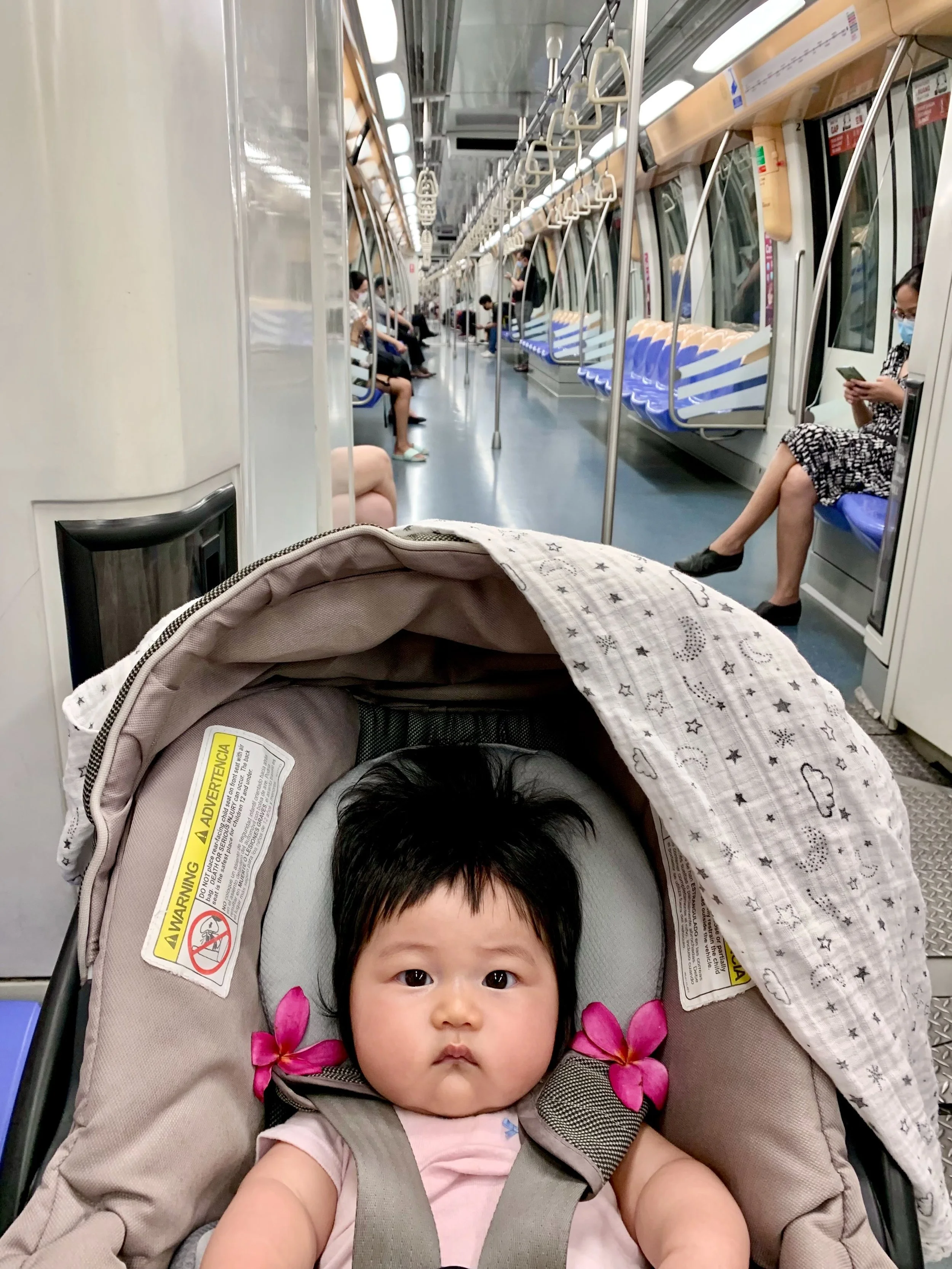 Zia on the MRT