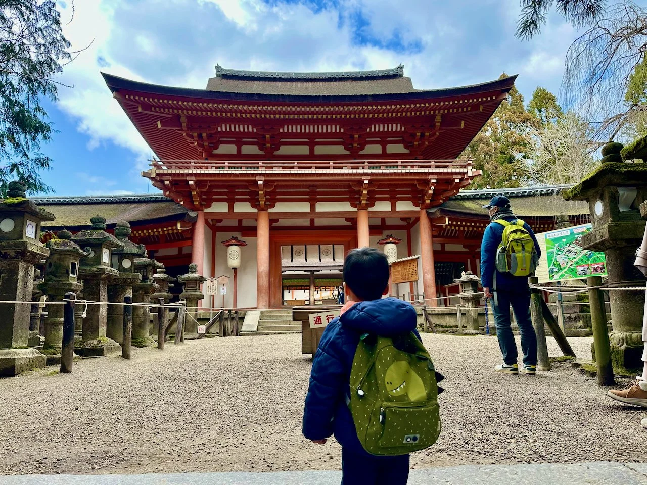 Ethan at Kasugataisha shrine