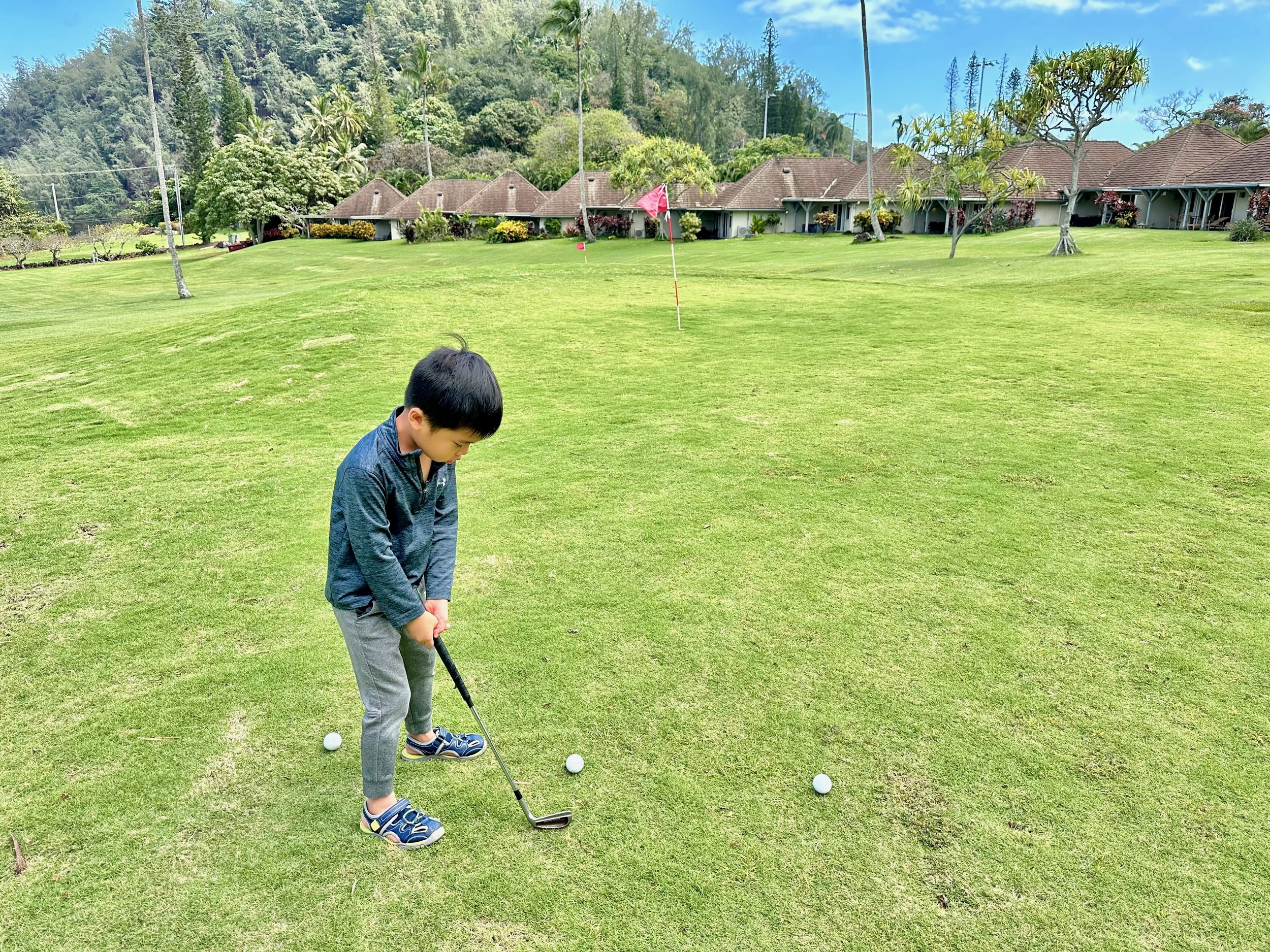 Ethan golfing
