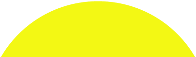 Yellow semi-circle on a black background